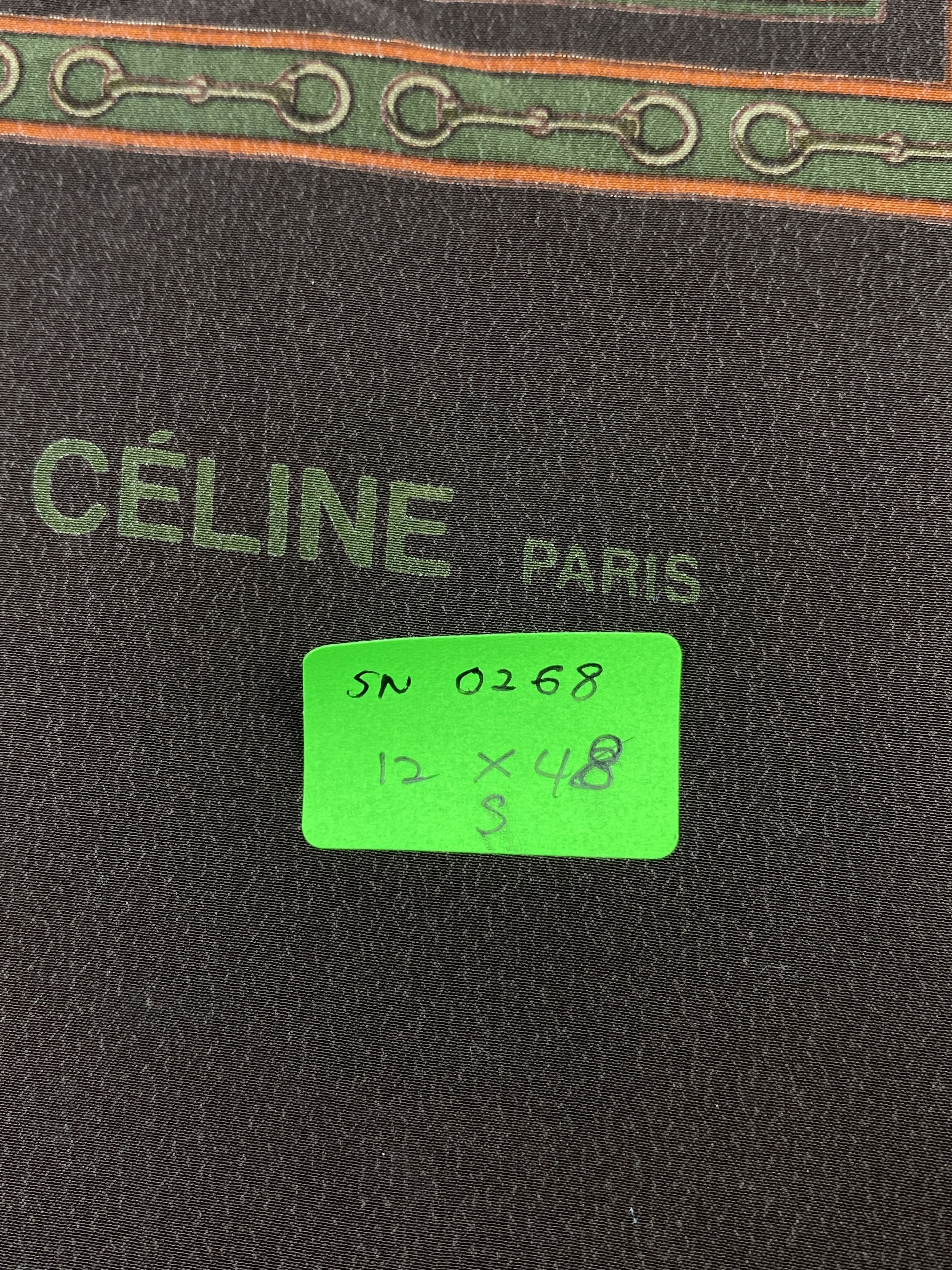 Celine Vintage Celine Paris Silk Scarf / Silk Shawl SN0268 Size ONE SIZE - 8 Thumbnail