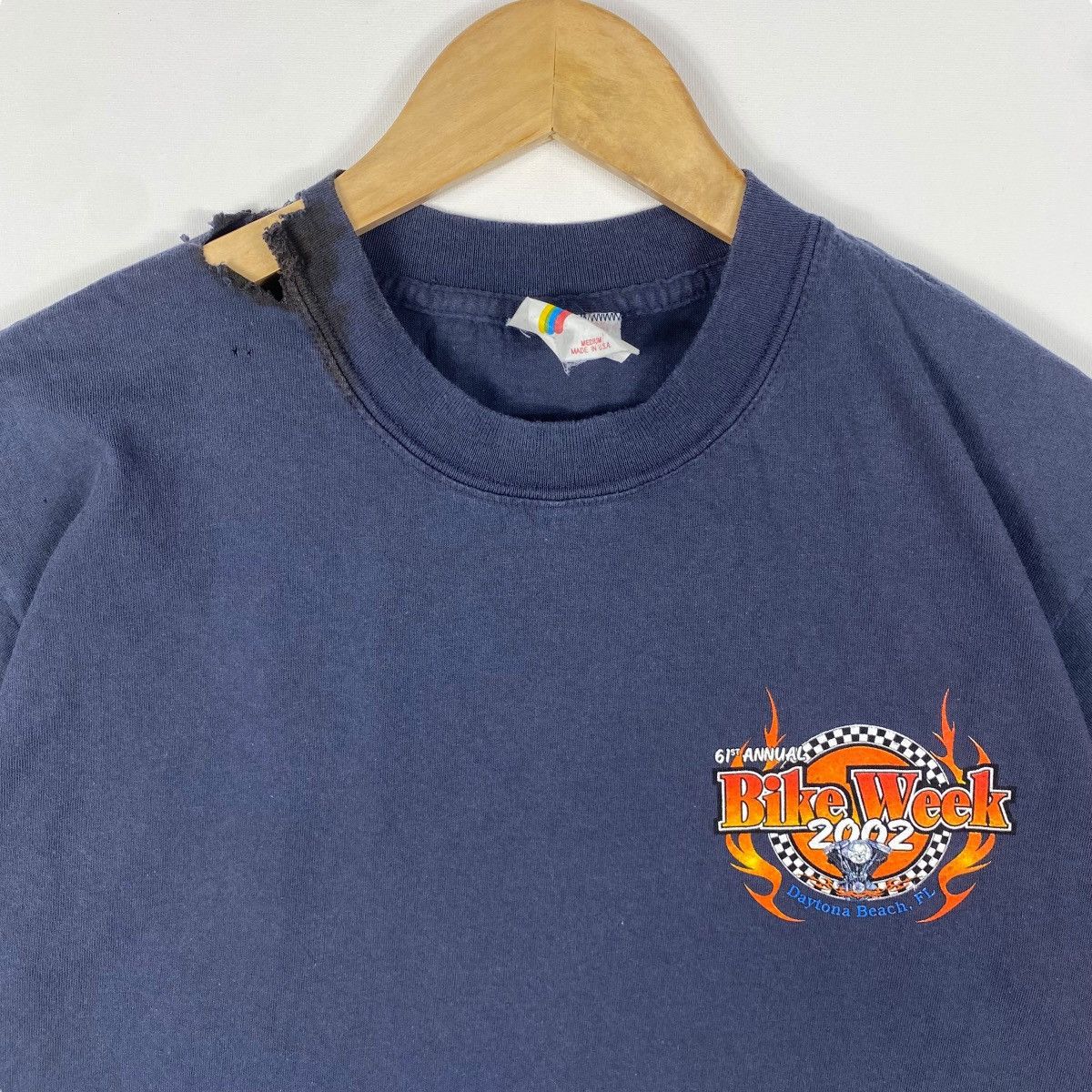 Vintage × West Coast Choppers Vintage 2002 BIKE WEEK Daytona Beach Florida 61st Annual Tee Size US M / EU 48-50 / 2 - 4 Thumbnail