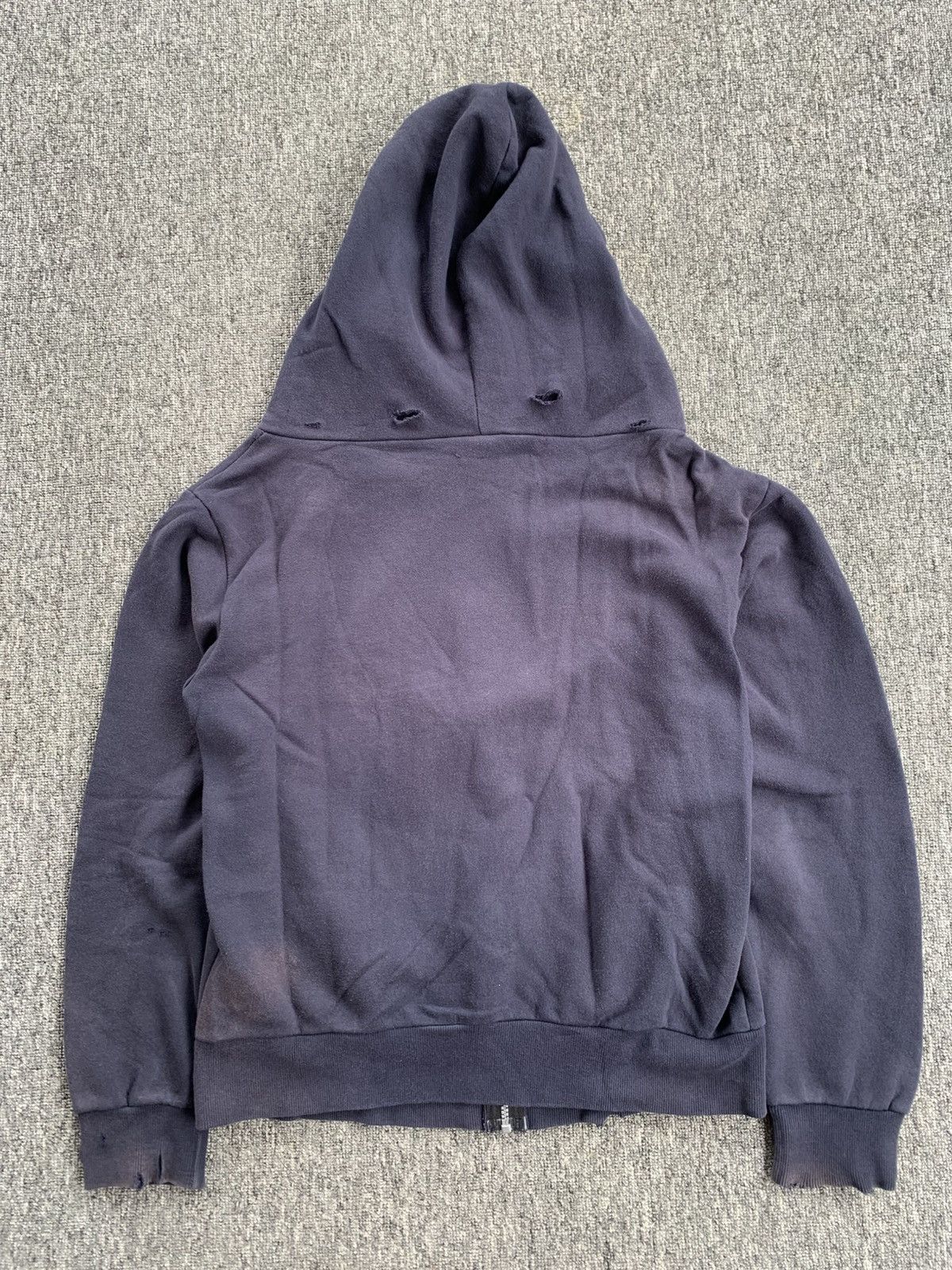 Other Topswake Distressed Double Zip Vintage Sunfaded Hoodie Size US L / EU 52-54 / 3 - 8 Thumbnail
