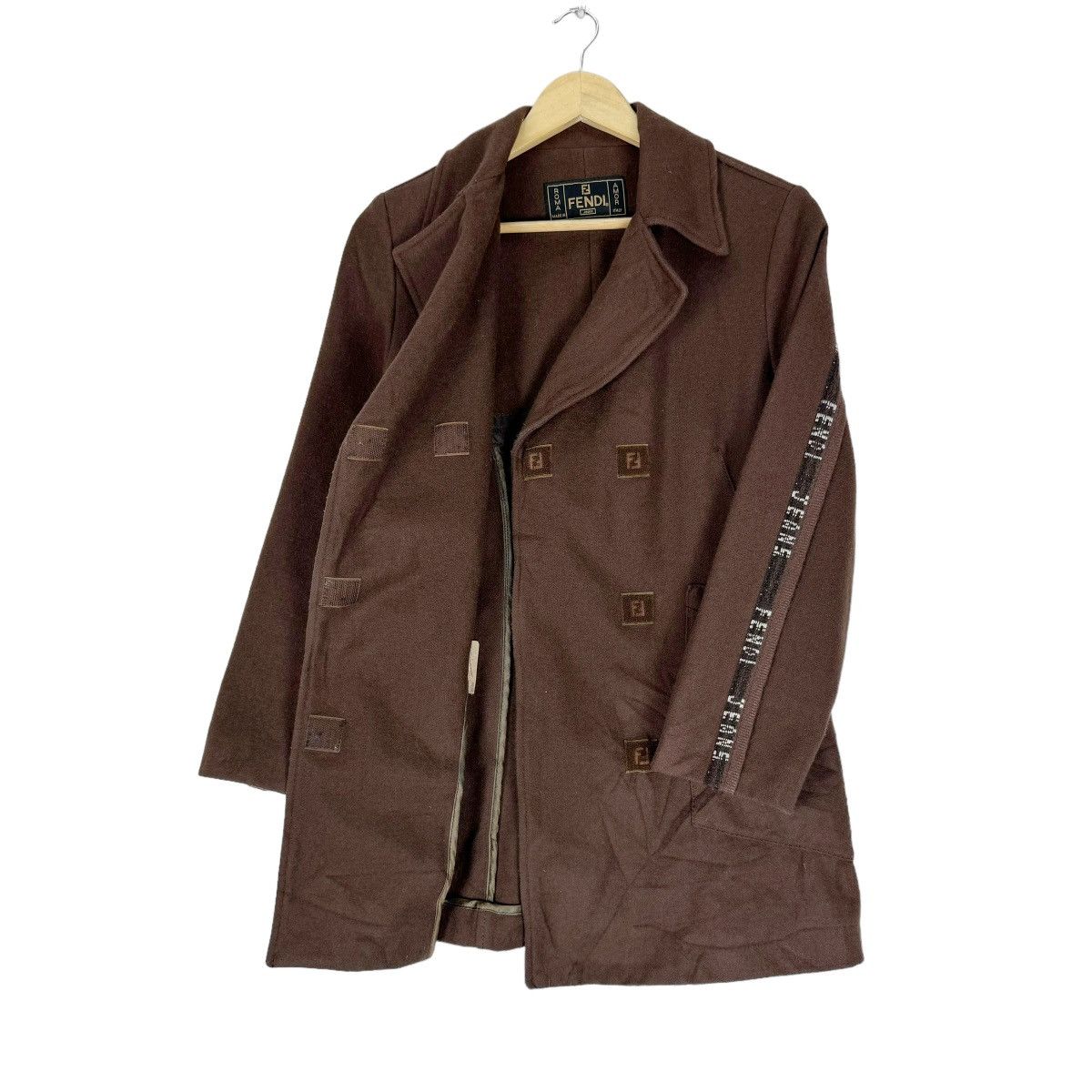 Fendi ☀️FENDI JEANS STRAP WOOL JACKET Size M / US 6-8 / IT 42-44 - 11 Thumbnail