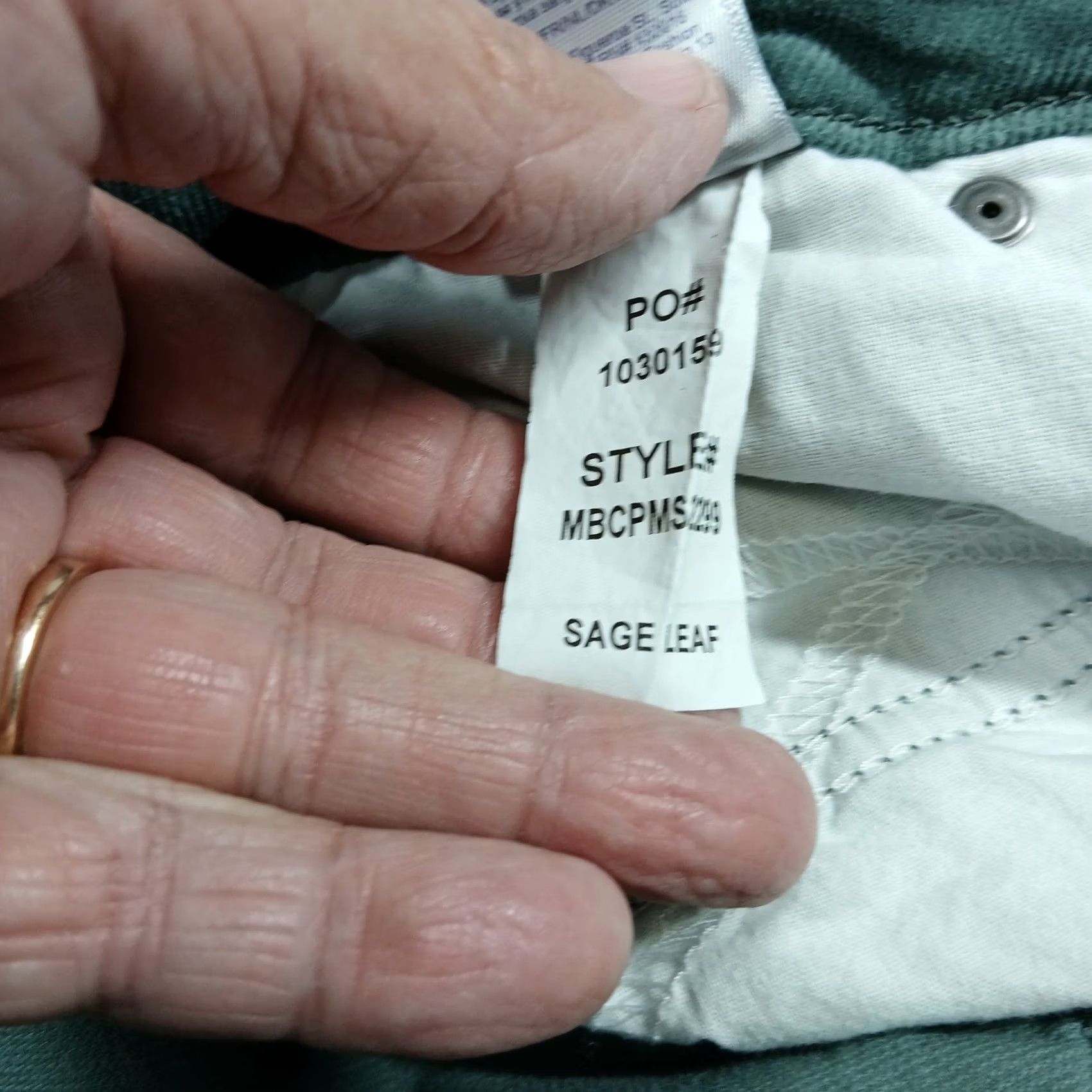 NYDJ NYDJ Marilyn Straight Corduroy Pants Women 8 Sage Leaf Green Lift Tuck EUC Size 30" / US 8 / IT 44 - 7 Thumbnail