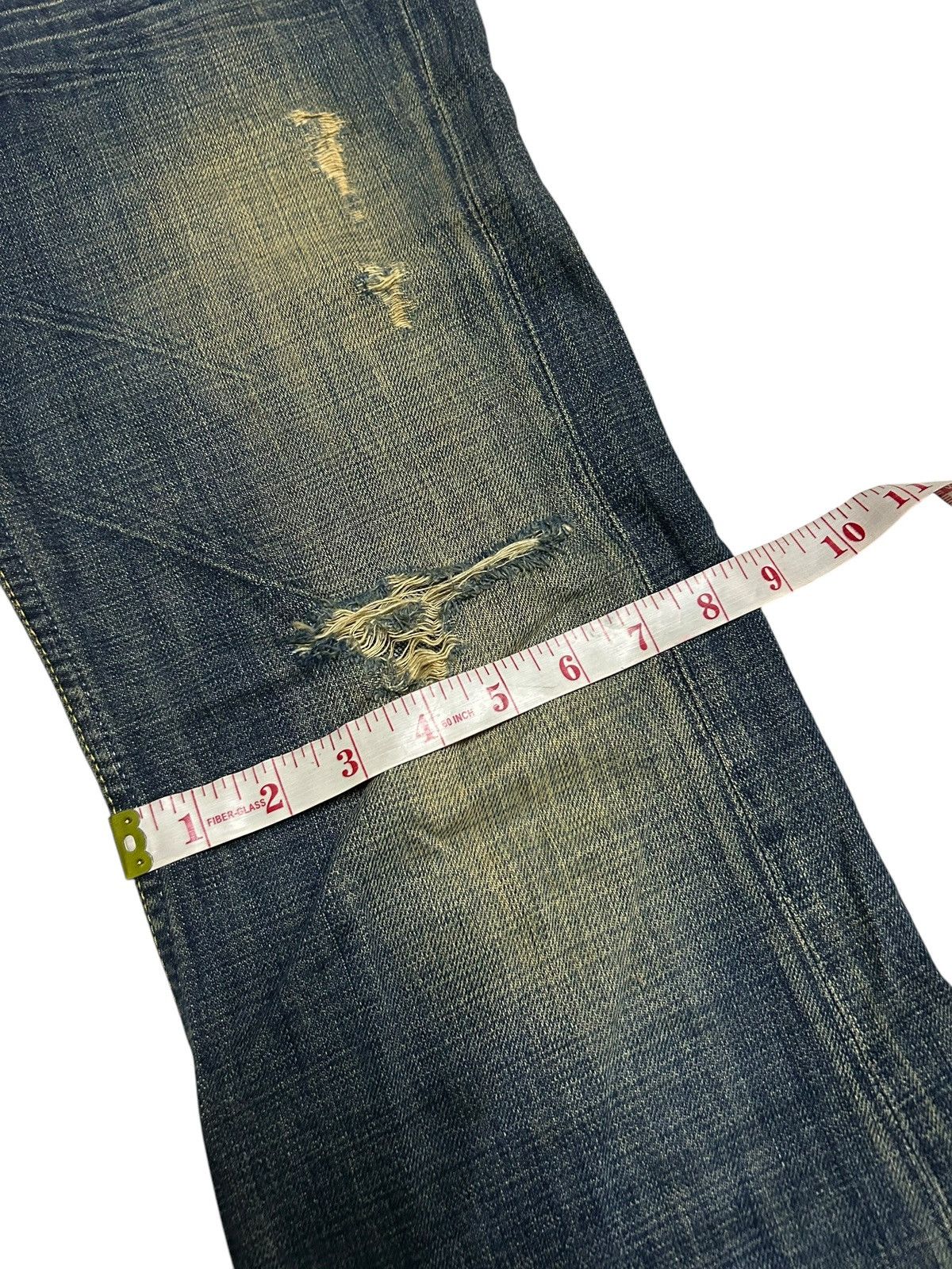 Japanese Brand × Kapital × Vintage Rusty Flare Selvedge Japanese Punk Distressed Denim Jeans Size US 32 / EU 48 - 19 Thumbnail