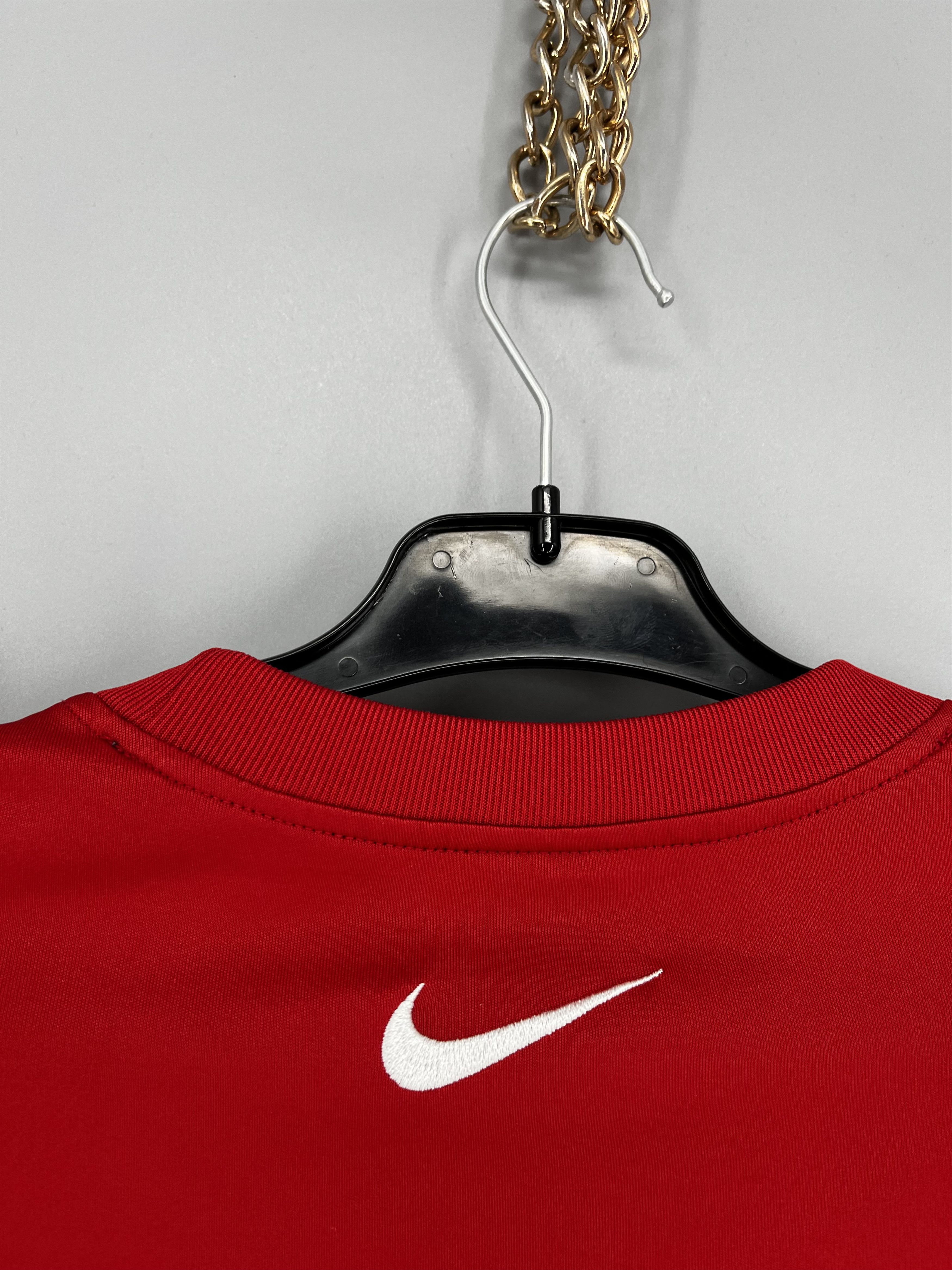Nike Nike Red Mens Retro Swoosh Football Training Shirt L Size US L / EU 52-54 / 3 - 11 Thumbnail