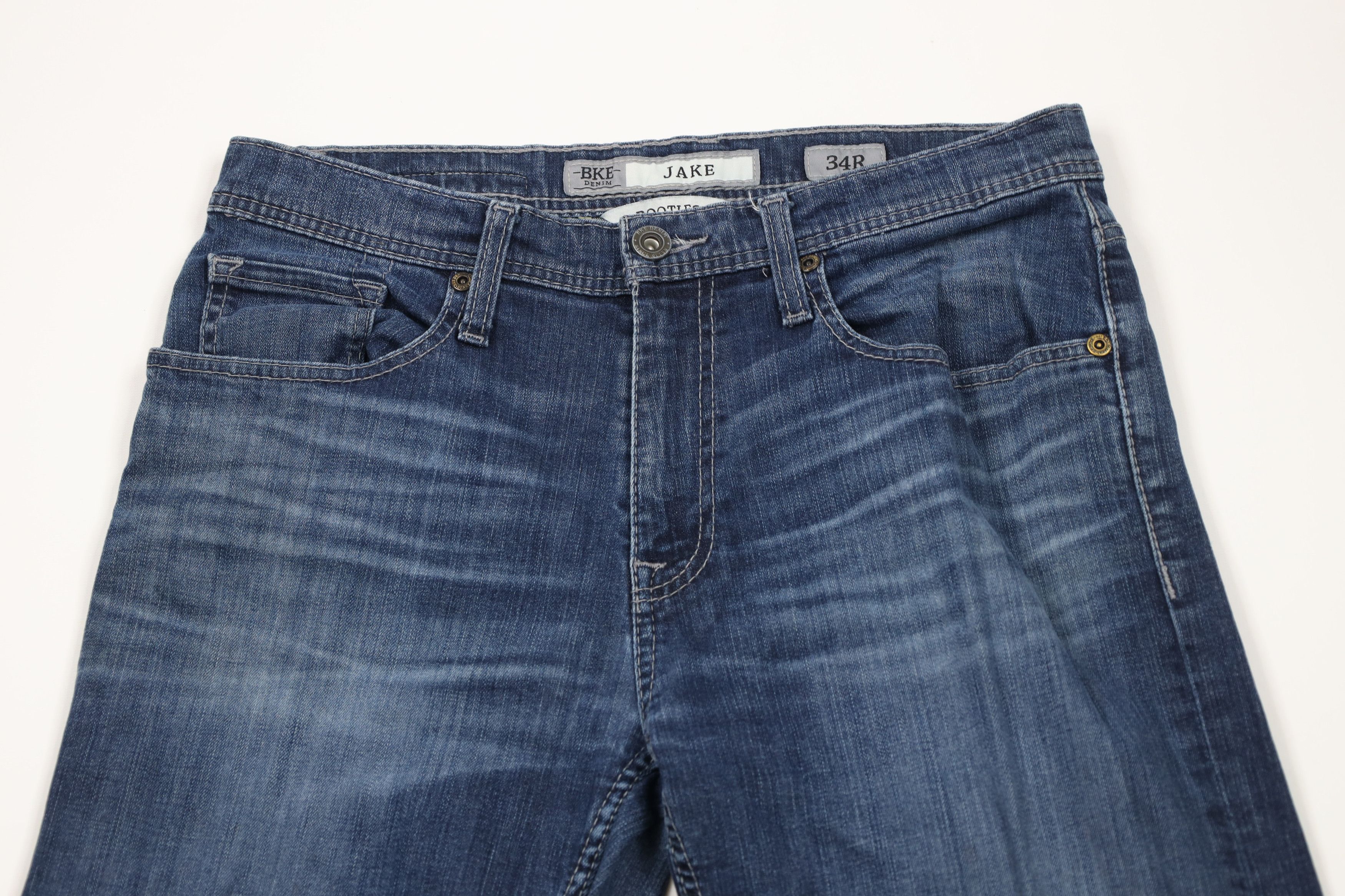 Vintage Buckle BKE Stitch Jake Stretch Bootleg Denim Jeans Blue Size US 34 / EU 50 - 2 Thumbnail