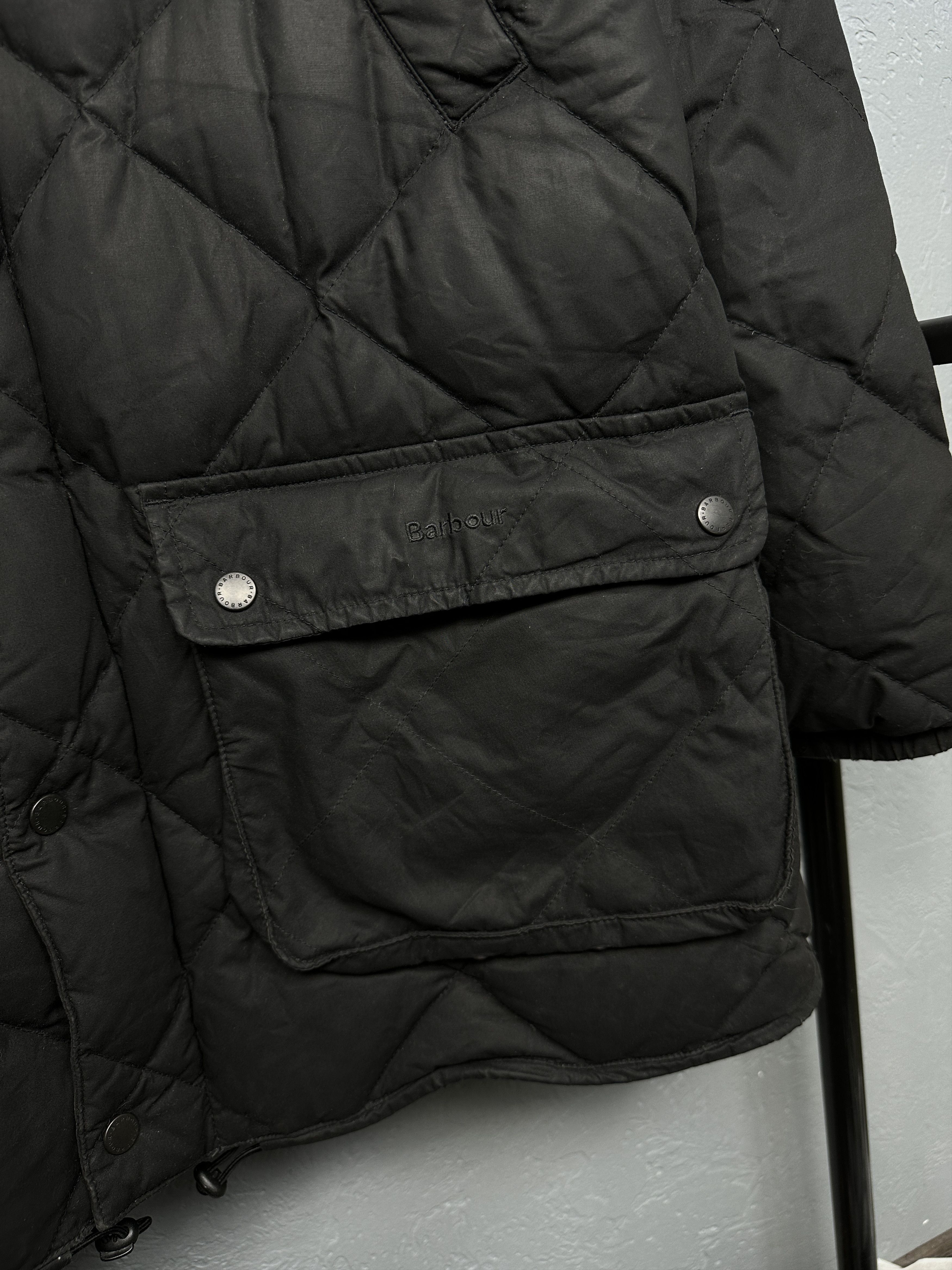 Barbour Barbour Mens Down Wax Puffer Waxed Jacket Size US XL / EU 56 / 4 - 3 Thumbnail
