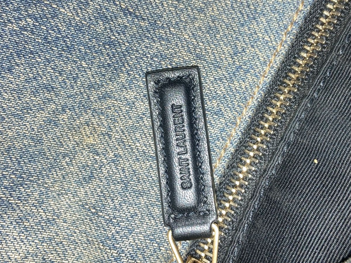 Saint Laurent Paris Vintage Saint Laurent Medium Puffer Denim Bag Size ONE SIZE - 5 Thumbnail
