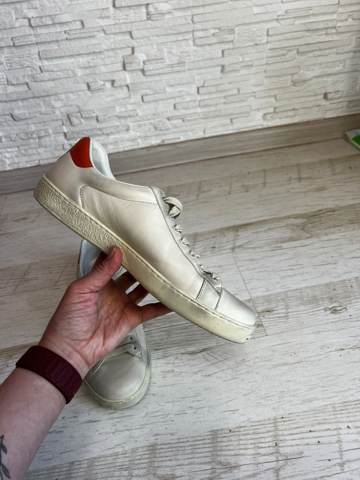 Disney × Gucci Gucci Ace x Disney Mickey Mouse Sneakers 603697 Size 43/US 9 Size US 9 / EU 42 - 13 Thumbnail