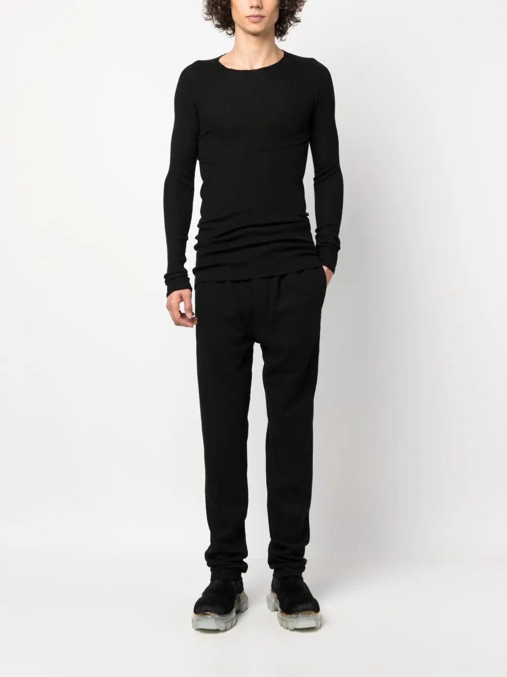 Rick Owens o1mle0226 Track Pants in Black Size US 32 / EU 48 - 2 Thumbnail