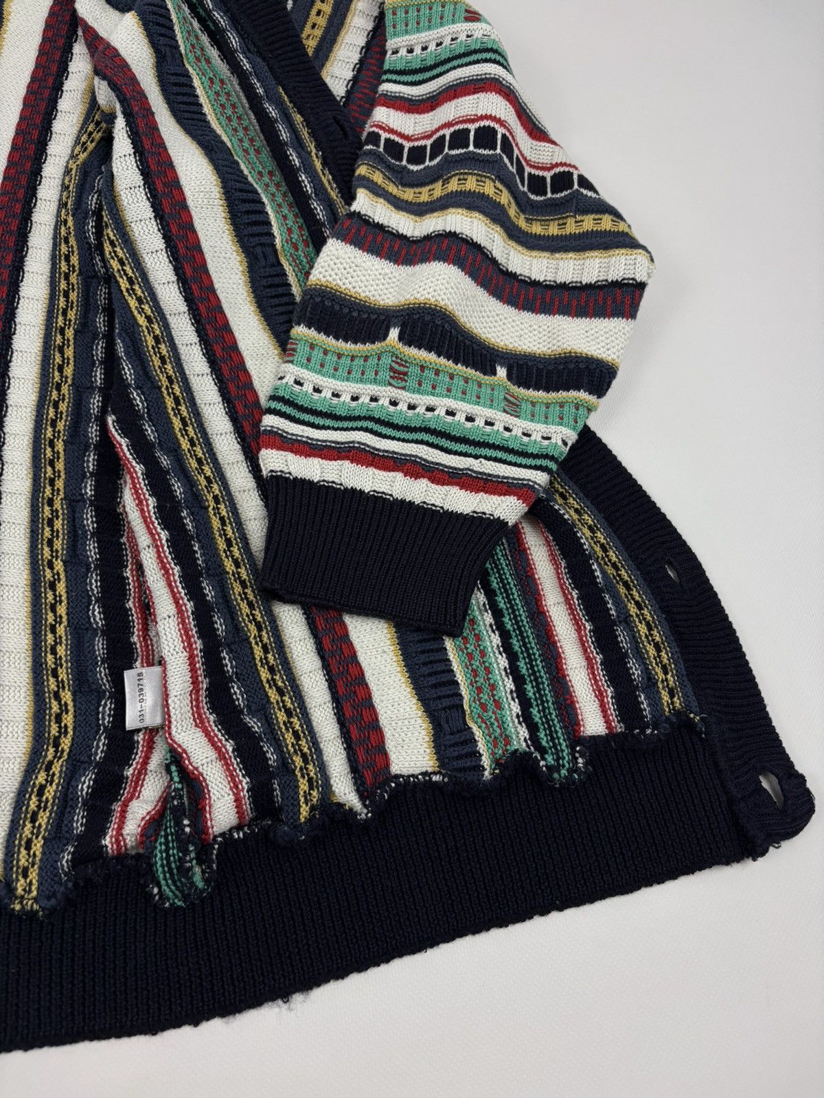 Coogi Rare 80's Archive Hand Knit Cardiagn Biggie Cosby Cable Pullover Jumper Sweater Jacket Size US L / EU 52-54 / 3 - 25 Thumbnail