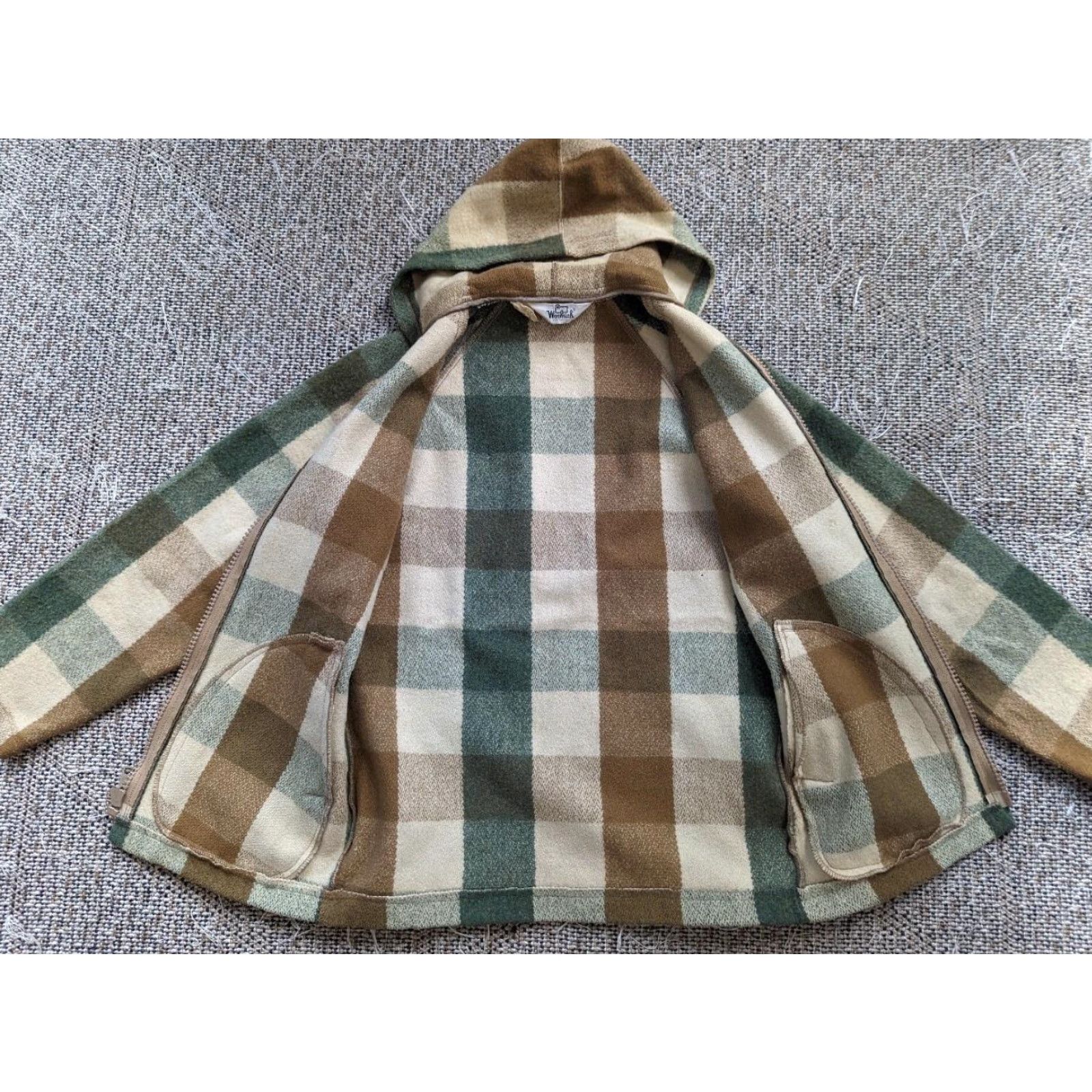 Vintage VINTAGE Woolrich full zip HOODED jacket S Men brown buffalo plaid Wool hoodie 36-38 Size US S / EU 44-46 / 1 - 6 Thumbnail