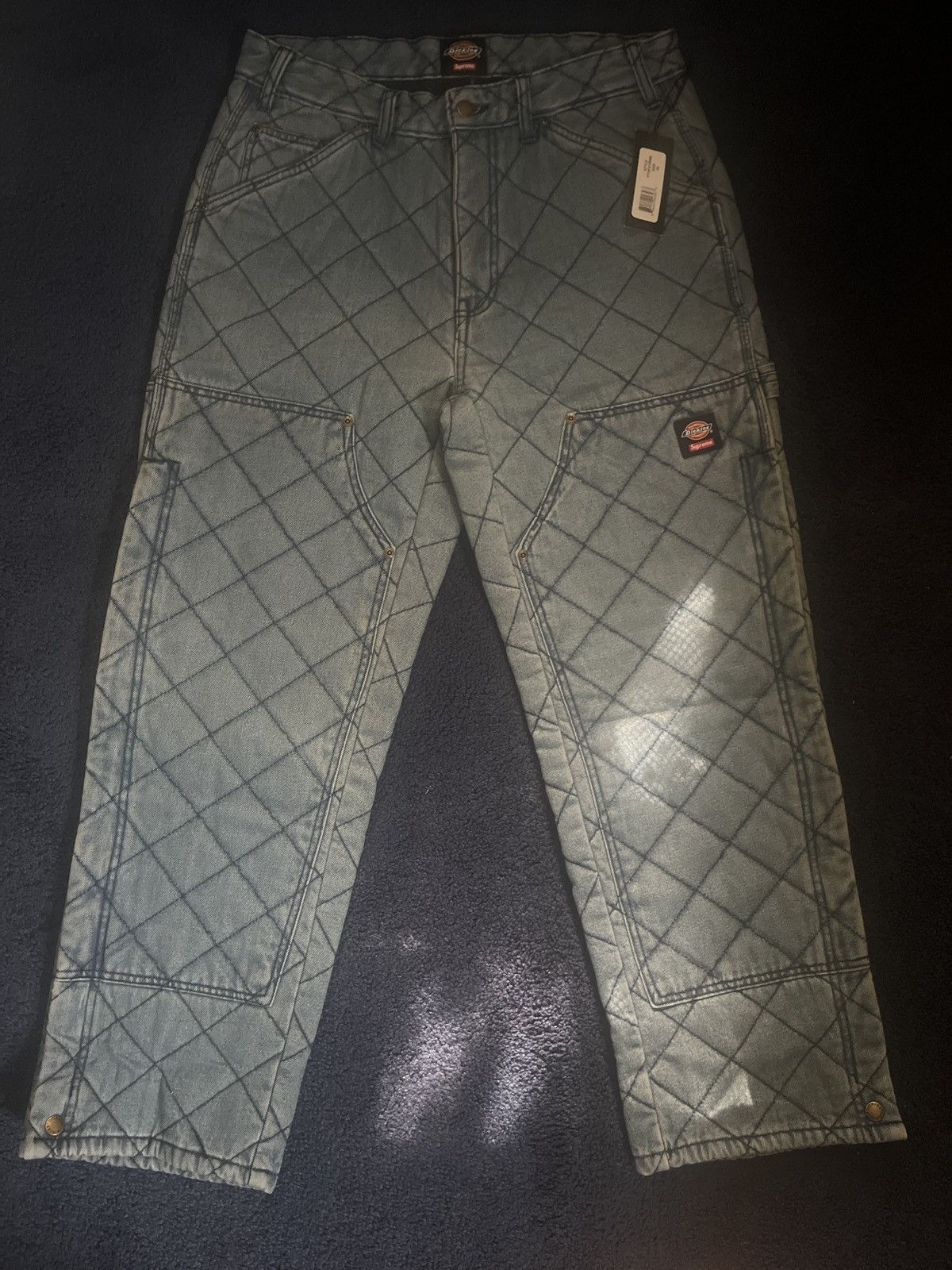 Supreme x Dickies Quilted Double Knee Painter Pant “Denim”