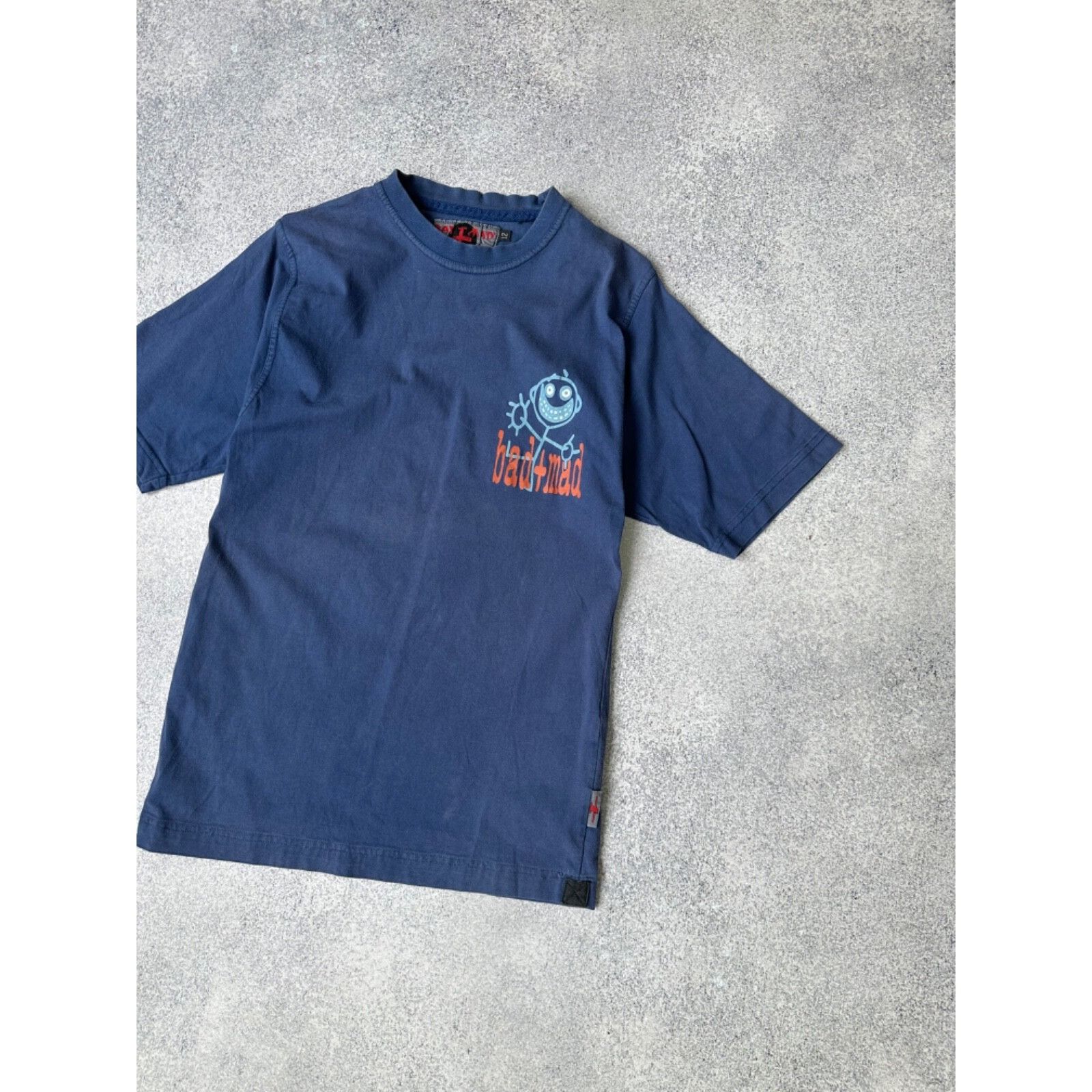 Vintage VTG Bad+Mad Skateboard Streetwear T-shirt Size US XS / EU 42 / 0 - 8 Thumbnail