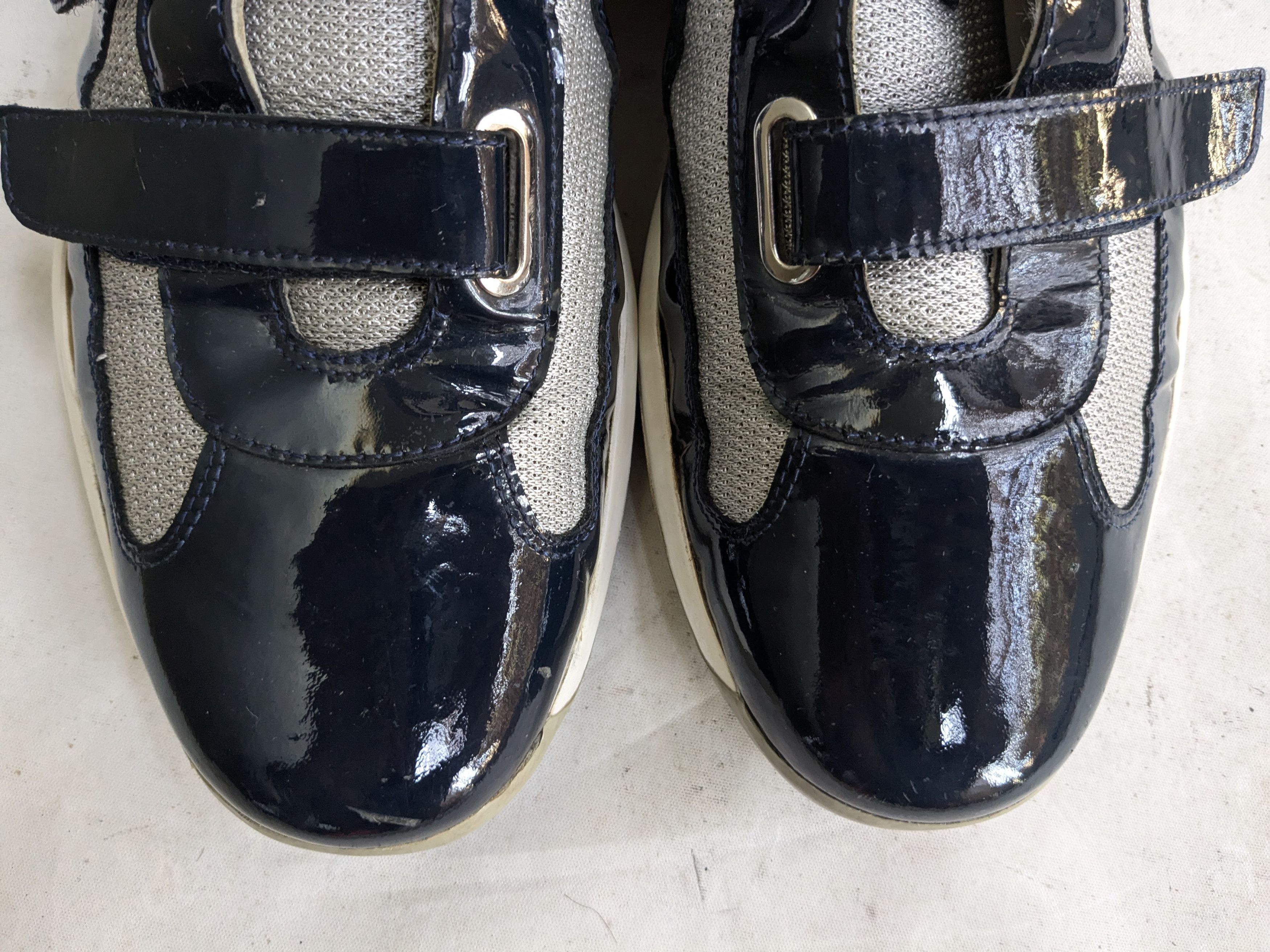 Prada Prada America's Cup Navy Blue Patent Leather 12 Straps Low Size US 12 / EU 45 - 7 Thumbnail