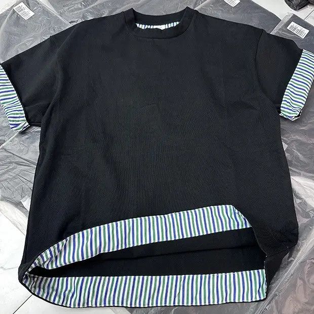 Japanese Brand × Vintage Streetwear Stripe Under Basic Tee Size US L / EU 52-54 / 3 - 1 Thumbnail