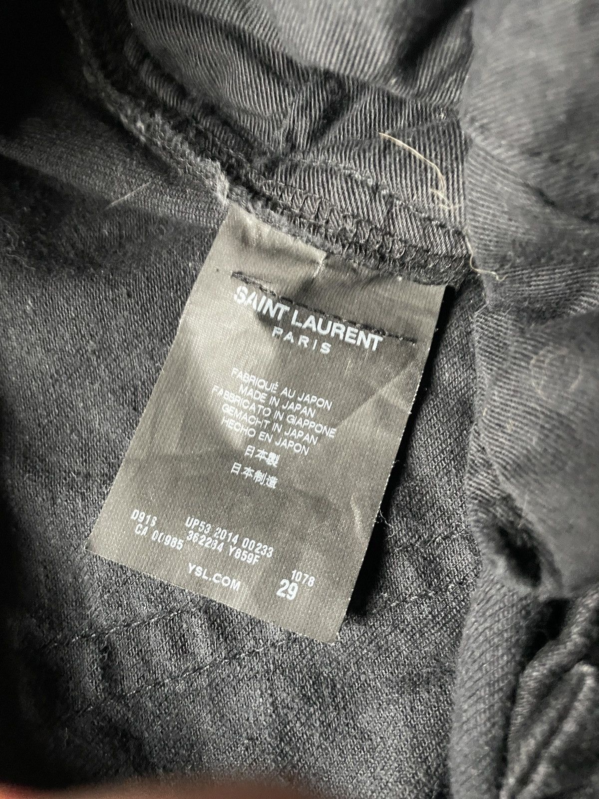 Saint Laurent Paris FW14 Saint Laurent Paris Hedi Slimane Crash Denim Size US 30 / EU 46 - 6 Thumbnail