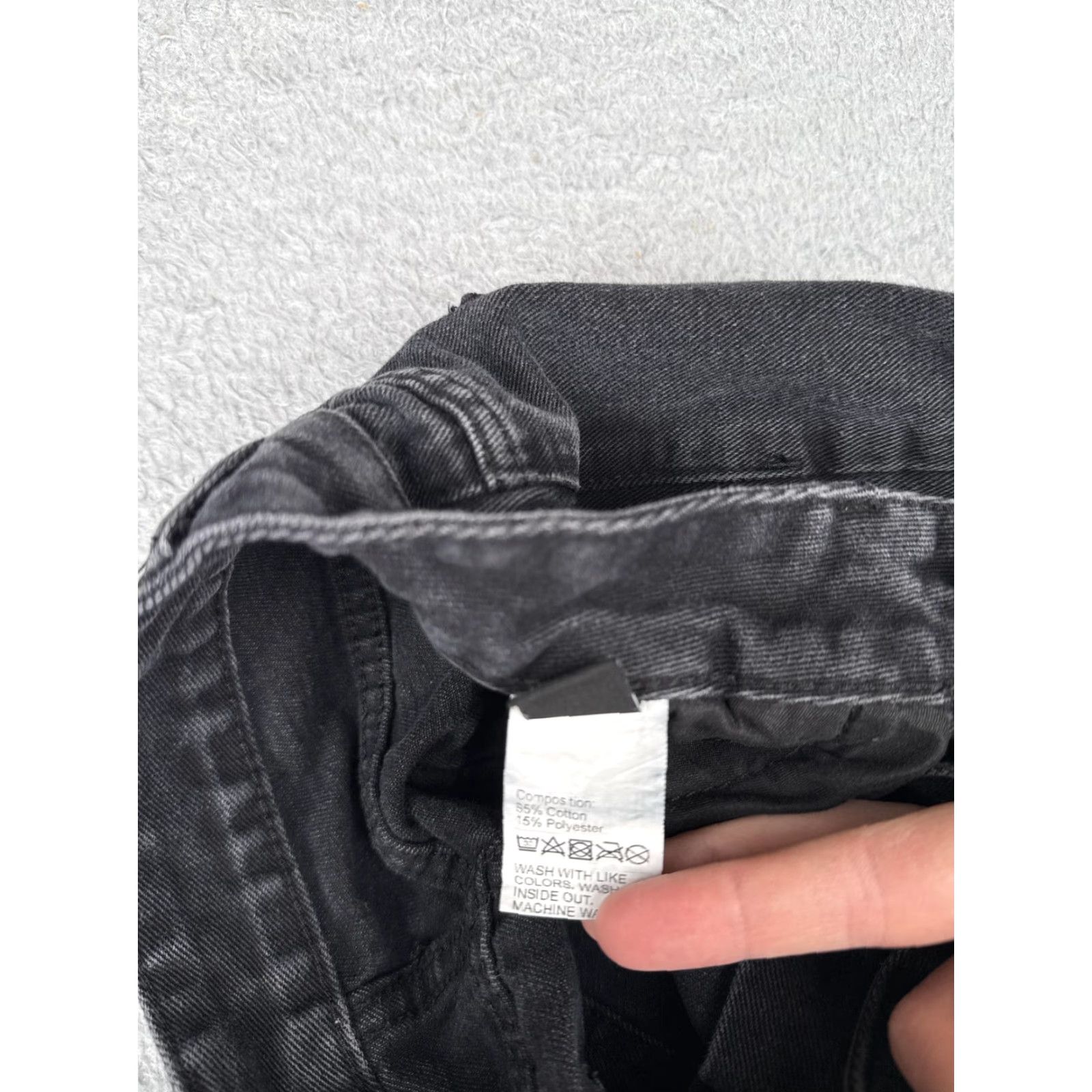 Shein SHEIN Jeans Women 6 Black High Rise Straight Leg Mom Fit Pant Casual 26x30 Size 32" / US 10 / IT 46 - 7 Thumbnail