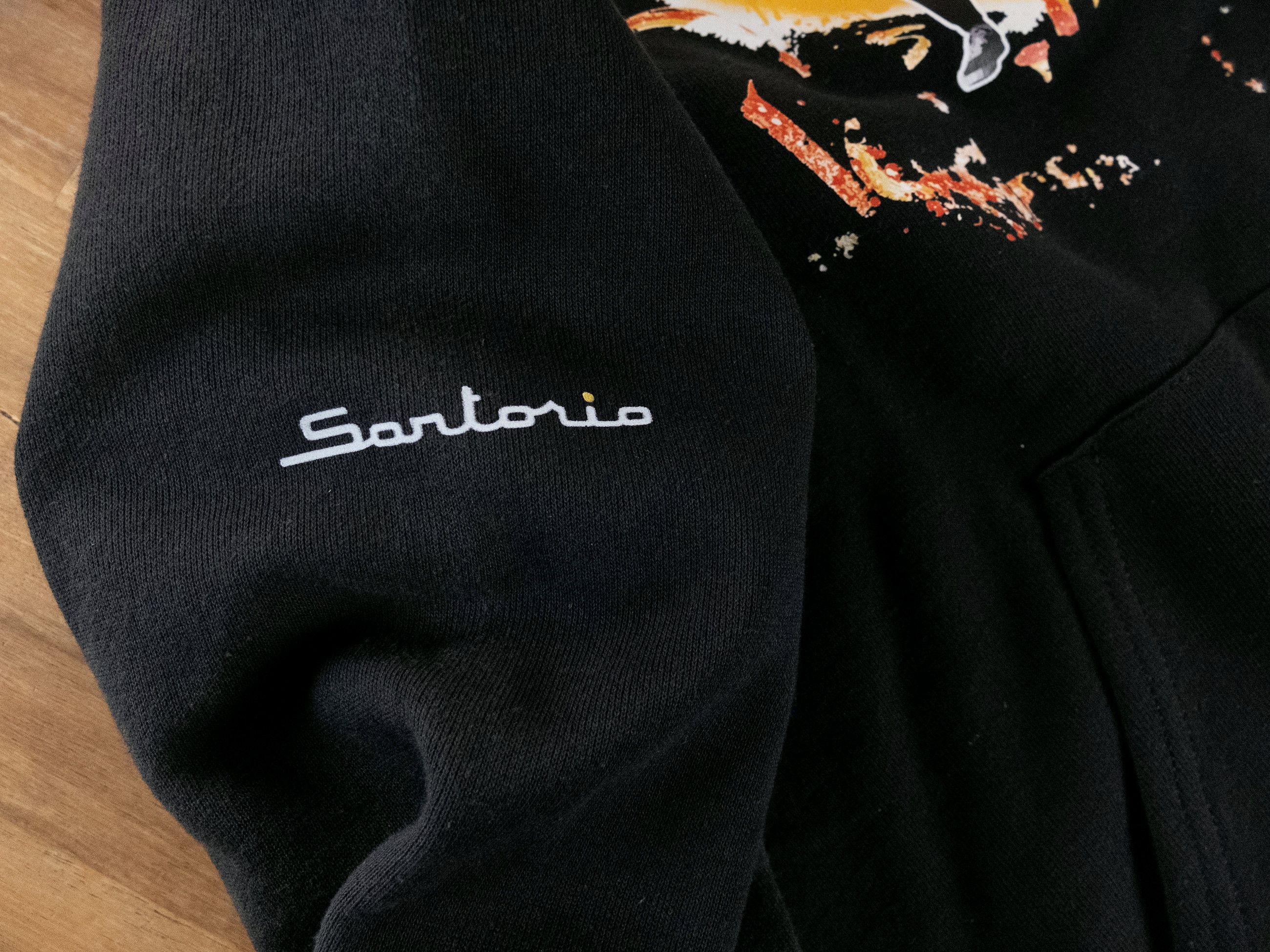 SARTORIO SARTORIO black heart print cotton hoodie sweatshirt Large Size US L / EU 52-54 / 3 - 7 Thumbnail