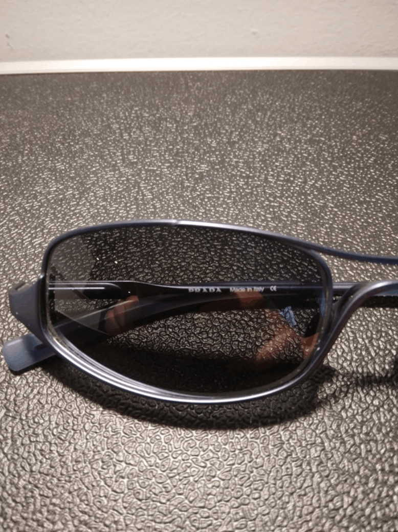 Miu Miu × Prada × Vintage Prada Sunglasses Star Flame Mask Wrap Shield Metal Symbole Size ONE SIZE - 4 Thumbnail