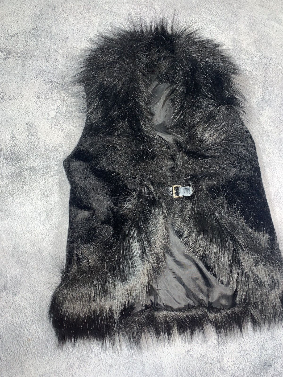 Vintage Vintage 90s Fur Faux vest AvantGarde japanese Size M / US 6-8 / IT 42-44 - 2 Thumbnail