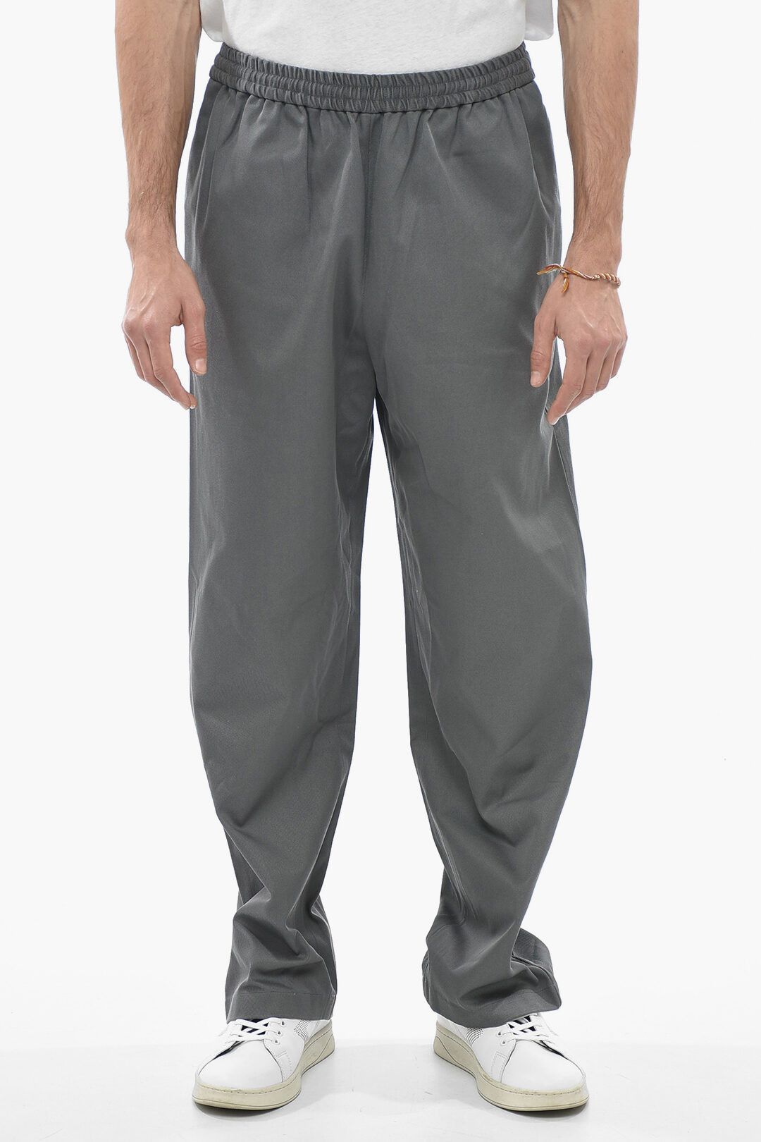 image of Acne Studios Og1Mm0423 Cotton Regular Fit Pant In Grey, Men's (Size 34)