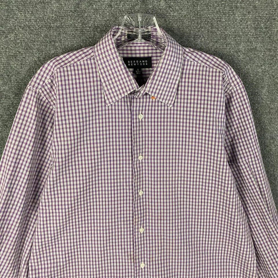 bergamo new york dress shirt Bergamo New York Fitted Men's Long Sleeve