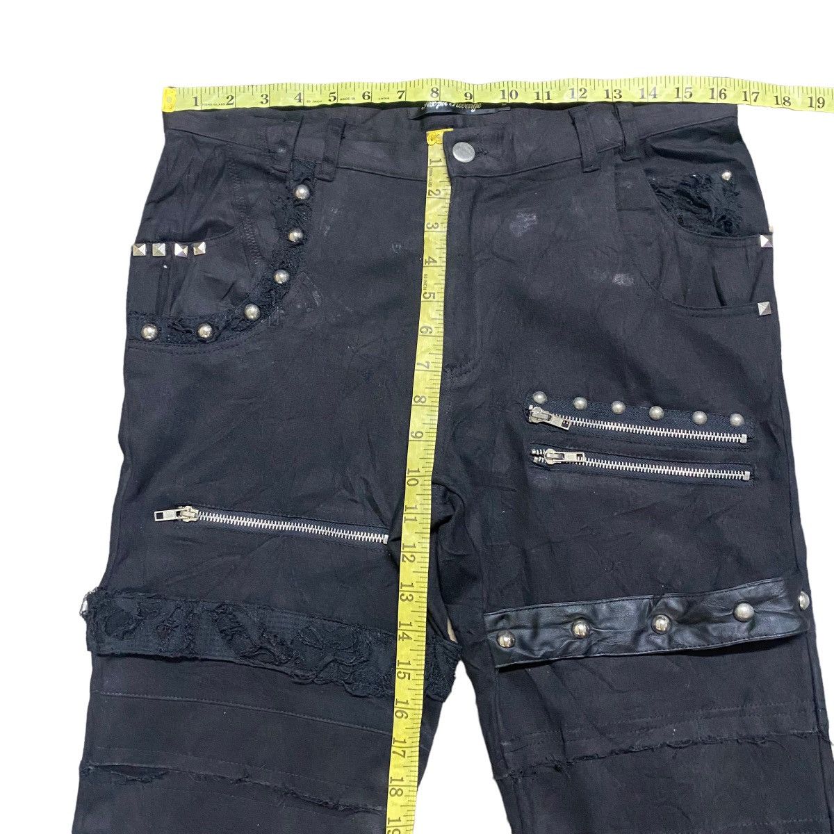 Sex Pot ReVeNGe Sexpot Revenge Bondage Pants' The Brain Is Invaded' Size US 33 - 16 Thumbnail
