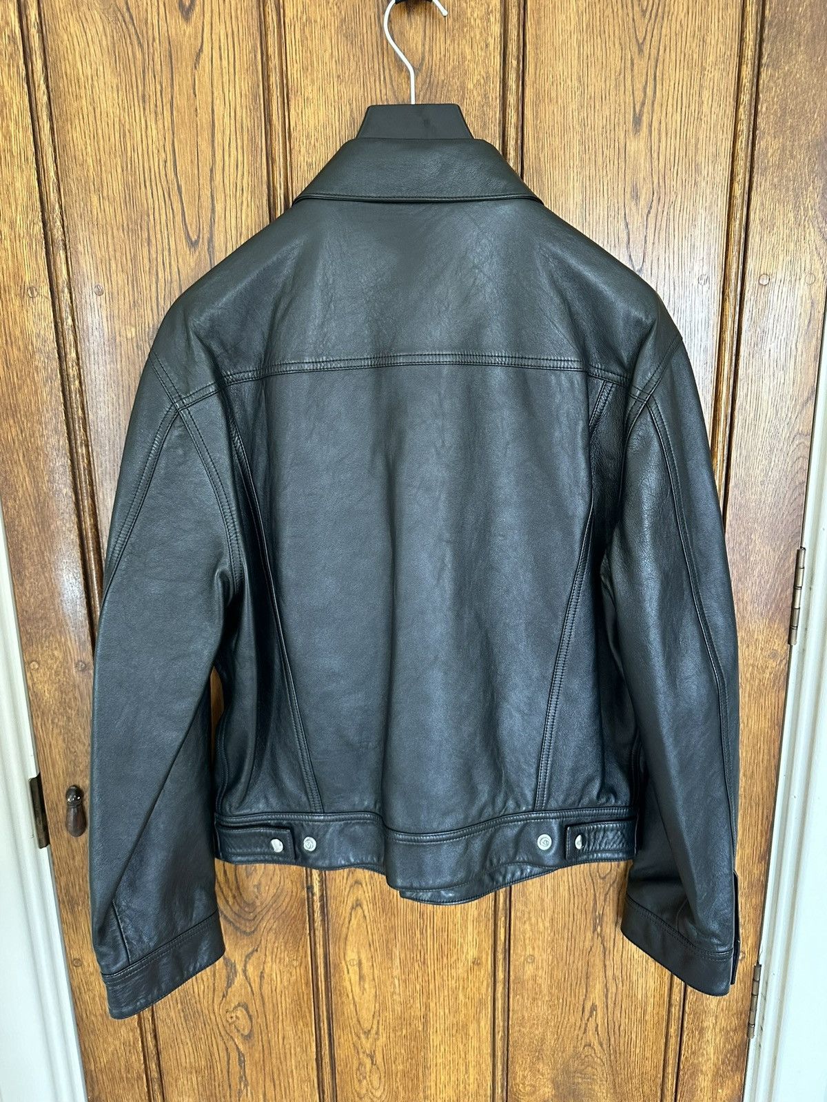 Celine Celine x Hedi leather trucker jacket 50 BNWT Hedi Slimane Size US M / EU 48-50 / 2 - 17 Thumbnail