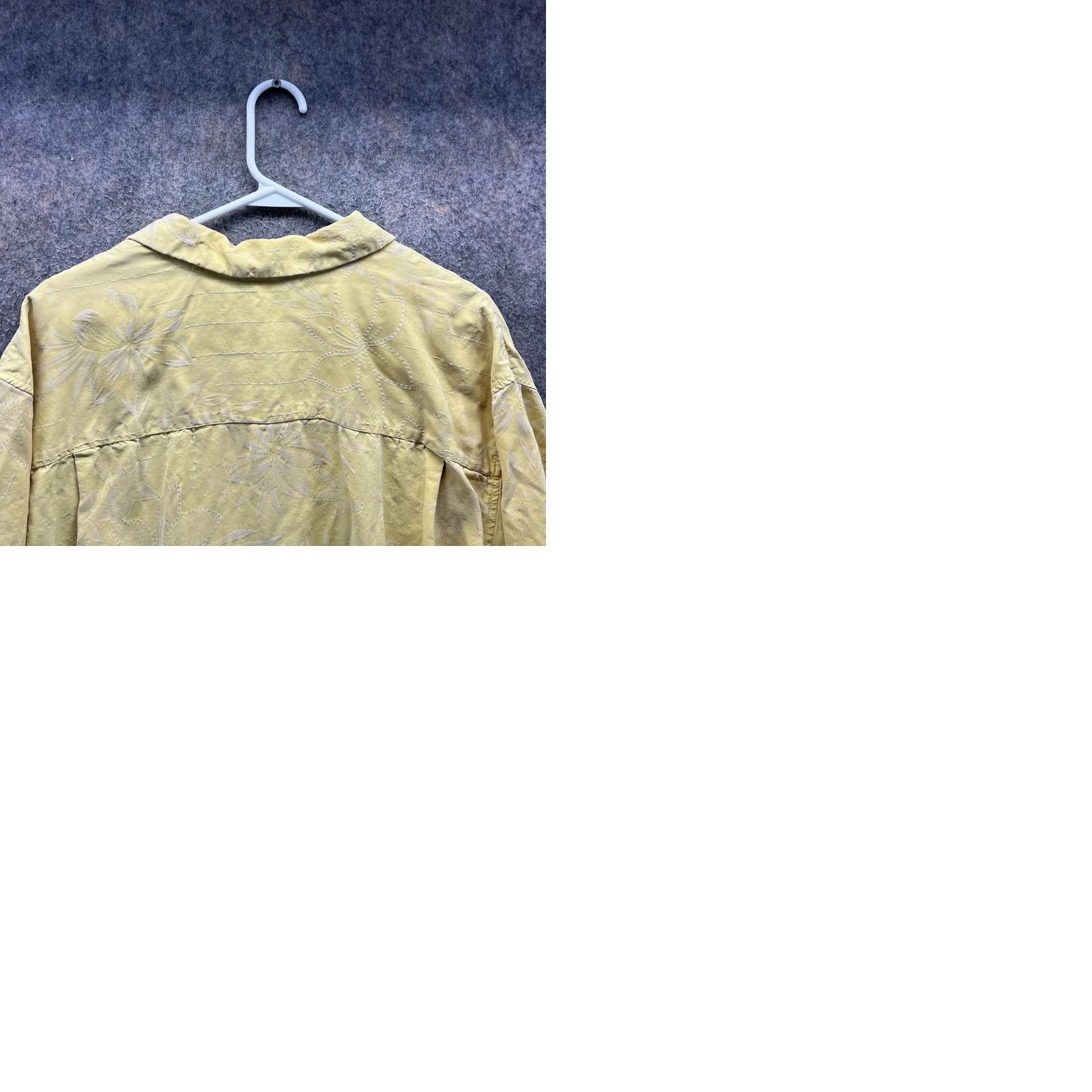 Tommy Bahama Tommy Bahama Shirt Mens Extra Large Yellow Silk Button Down Hawaiian Paradise Camp Floral - Vintage Size US XL / EU 56 / 4 - 9 Thumbnail