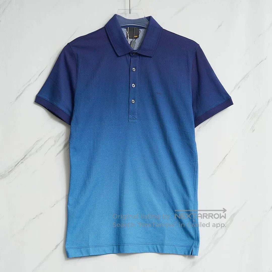 Fendi Fendi Men's Gradient Collar Polo Shirt. Size US M / EU 48-50 / 2 - 1 Thumbnail