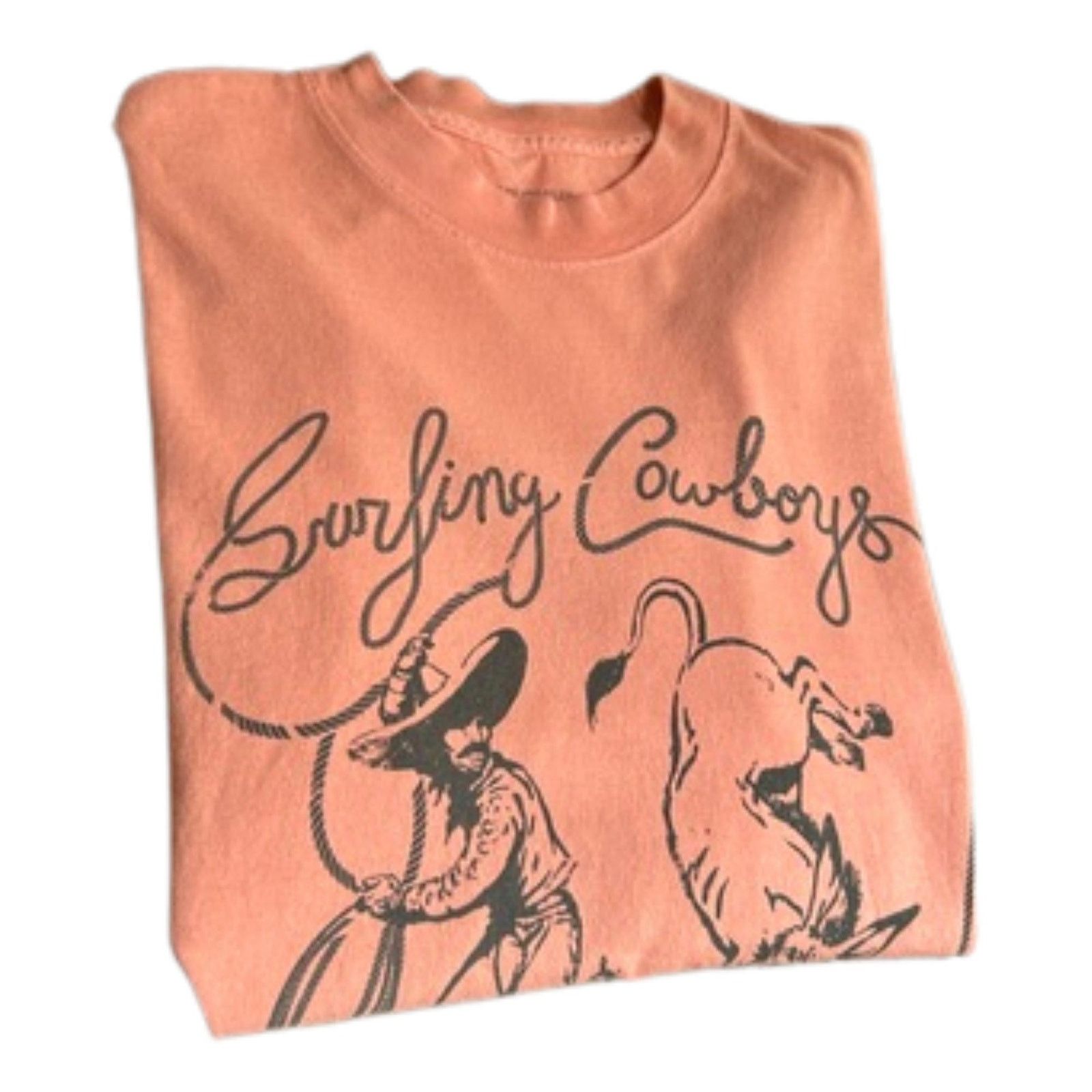Vintage Surfing Cowboys Kick Ass Graphic Tee – Made in USA Size US M / EU 48-50 / 2 - 7 Thumbnail