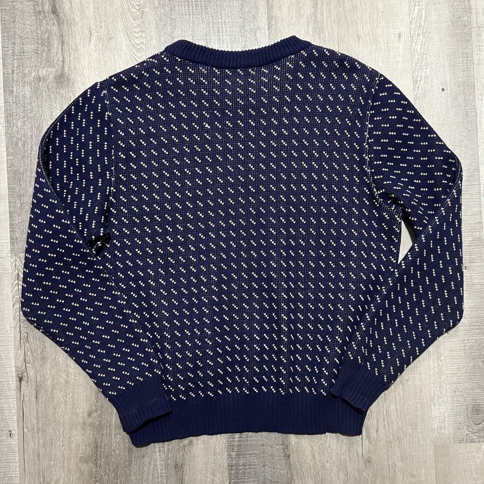 Vintage VTG Buzzards Bay Birdseye Dotted Knit Pull Over Ski Sweater Size US L / EU 52-54 / 3 - 3 Thumbnail