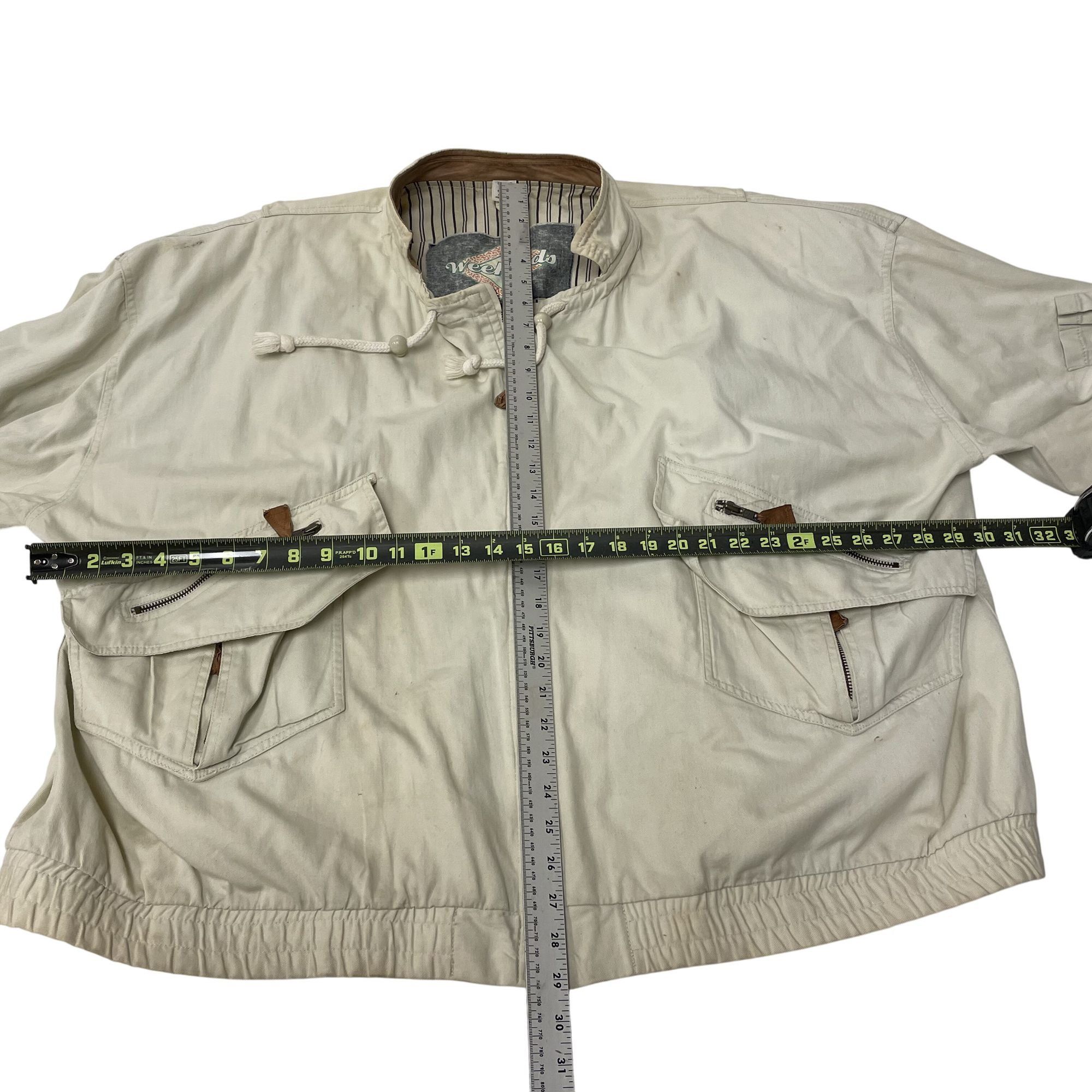 Other Vtg Weekends Outdoor Coat Cream Bomber Oversized Jacket Size US XL / EU 56 / 4 - 5 Thumbnail