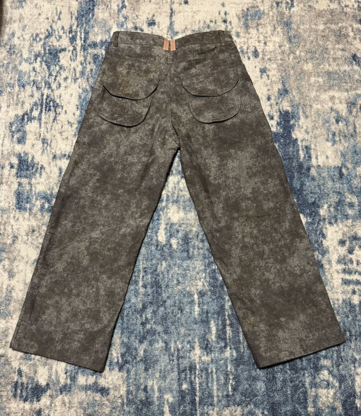 Handmade Nelson Nemo Rusty Blob Army Pants Size US 34 / EU 50 - 3 Thumbnail