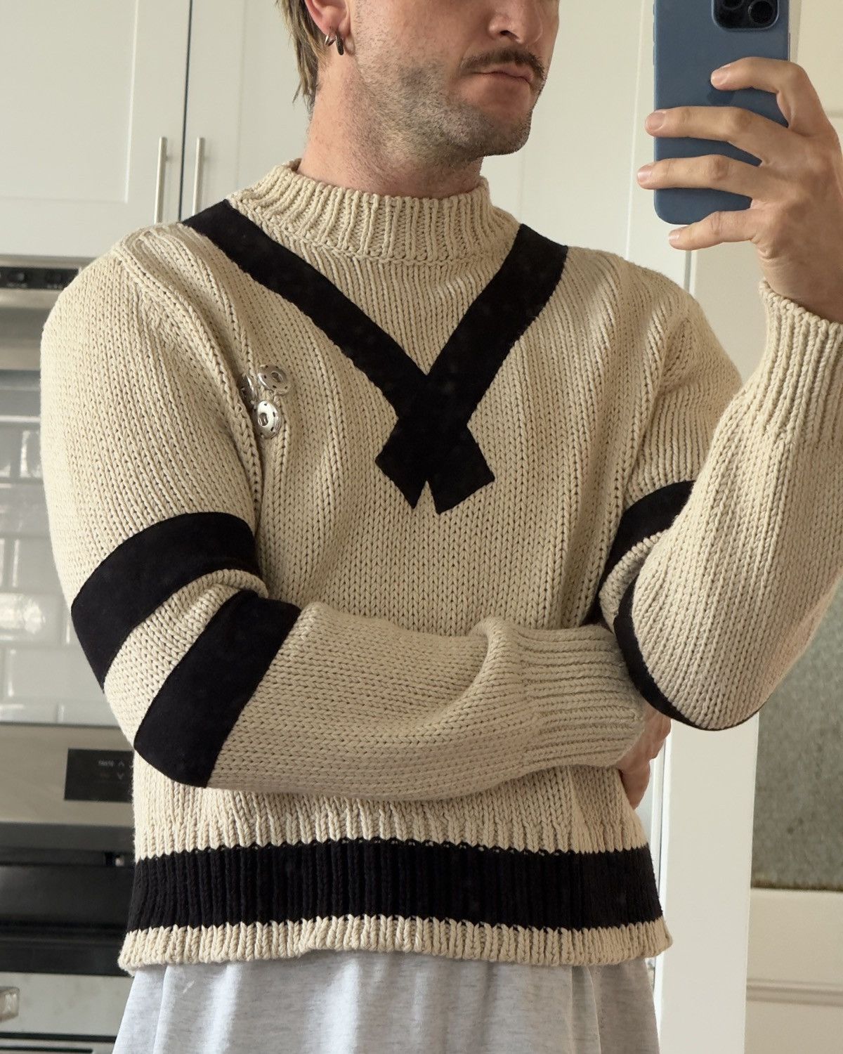 Linder Linder NYC Ivory Sweater Size US L / EU 52-54 / 3 - 2 Thumbnail