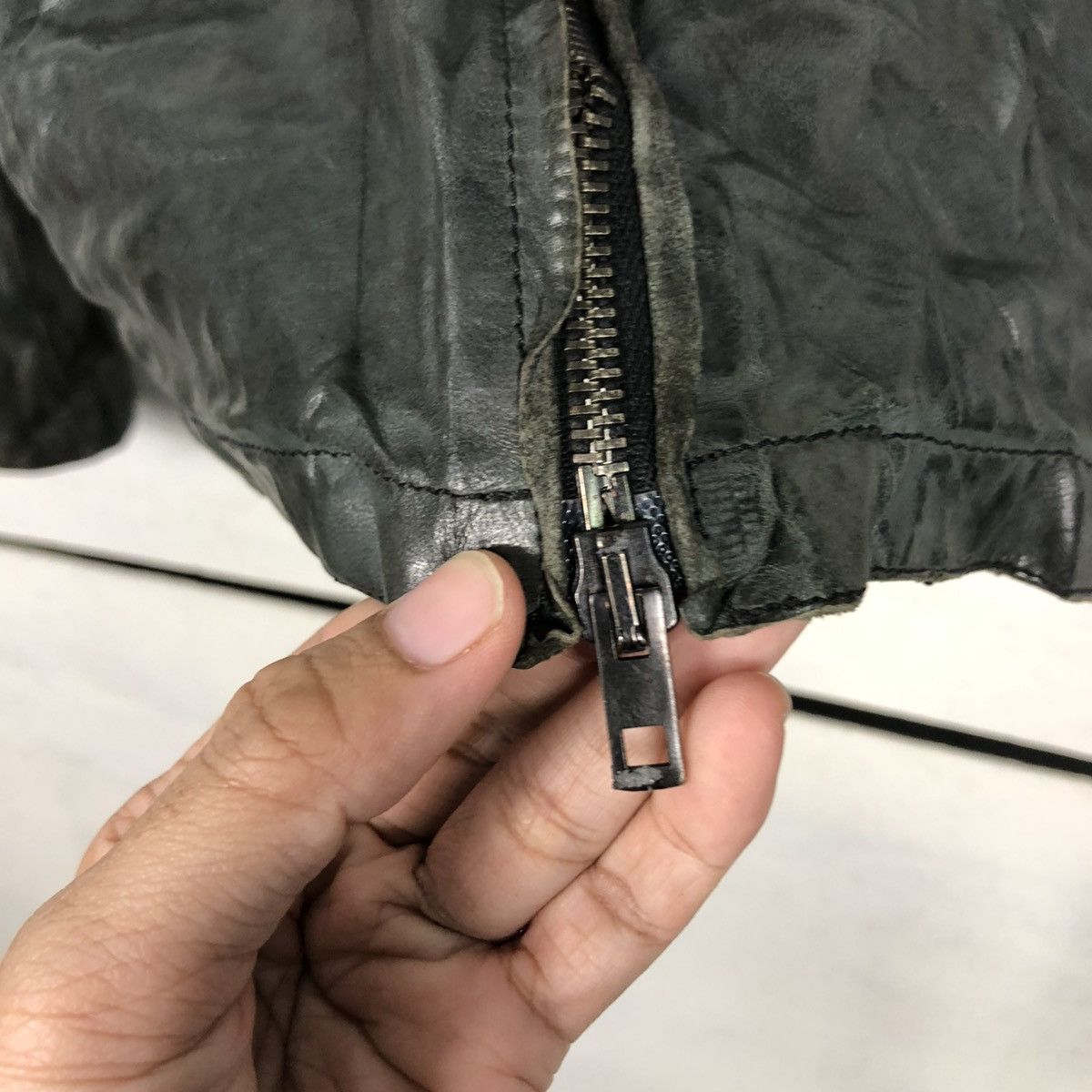 Vera Pelle 🔥CROPPED LEATHER BIKER JACKET BONDAGE SALVATORE SANTORA Size US S / EU 44-46 / 1 - 14 Thumbnail