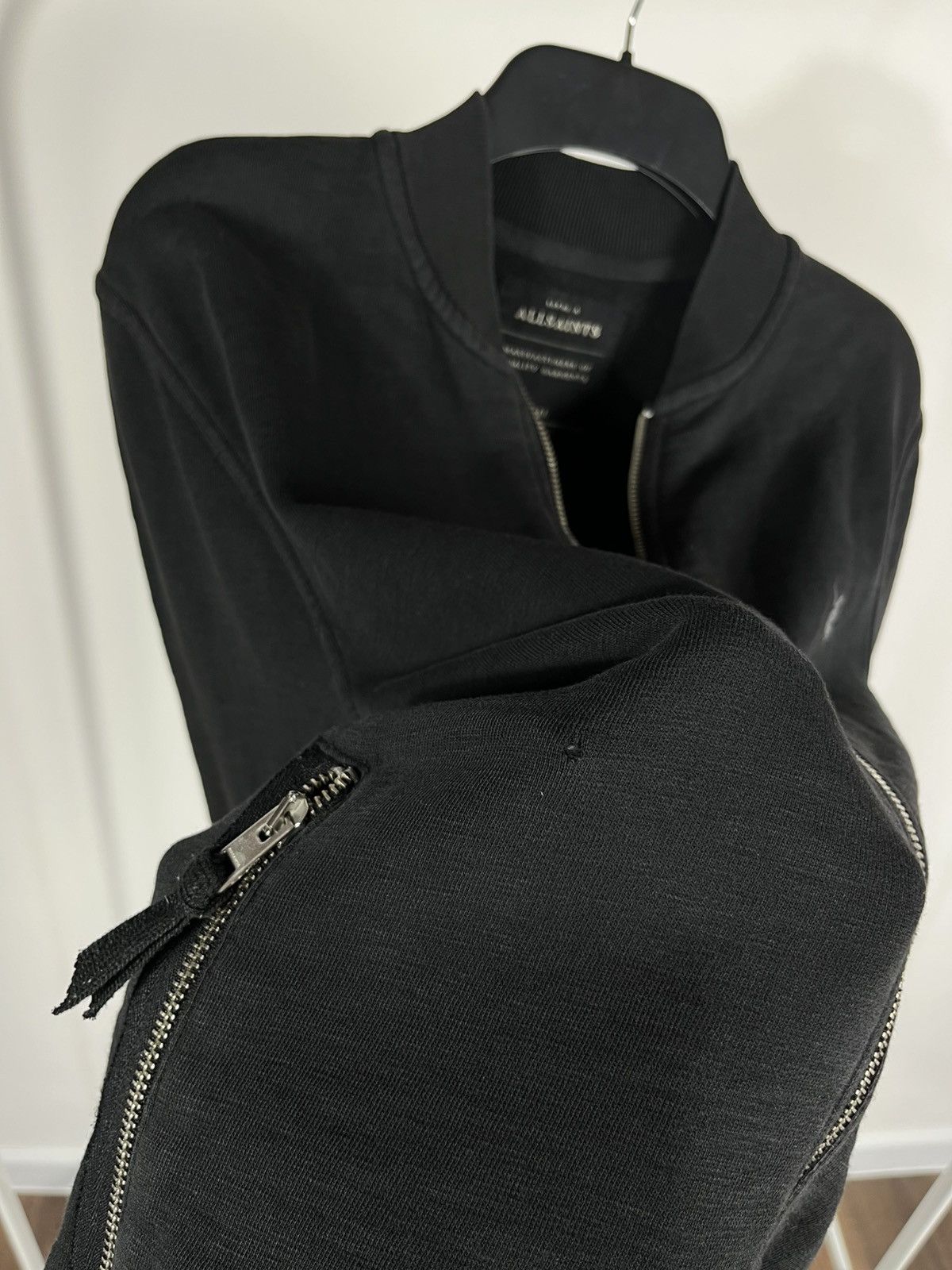 Allsaints AllSaints Men’s Black Bomber Jacket Zip Up Size S Casual Size US S / EU 44-46 / 1 - 6 Thumbnail
