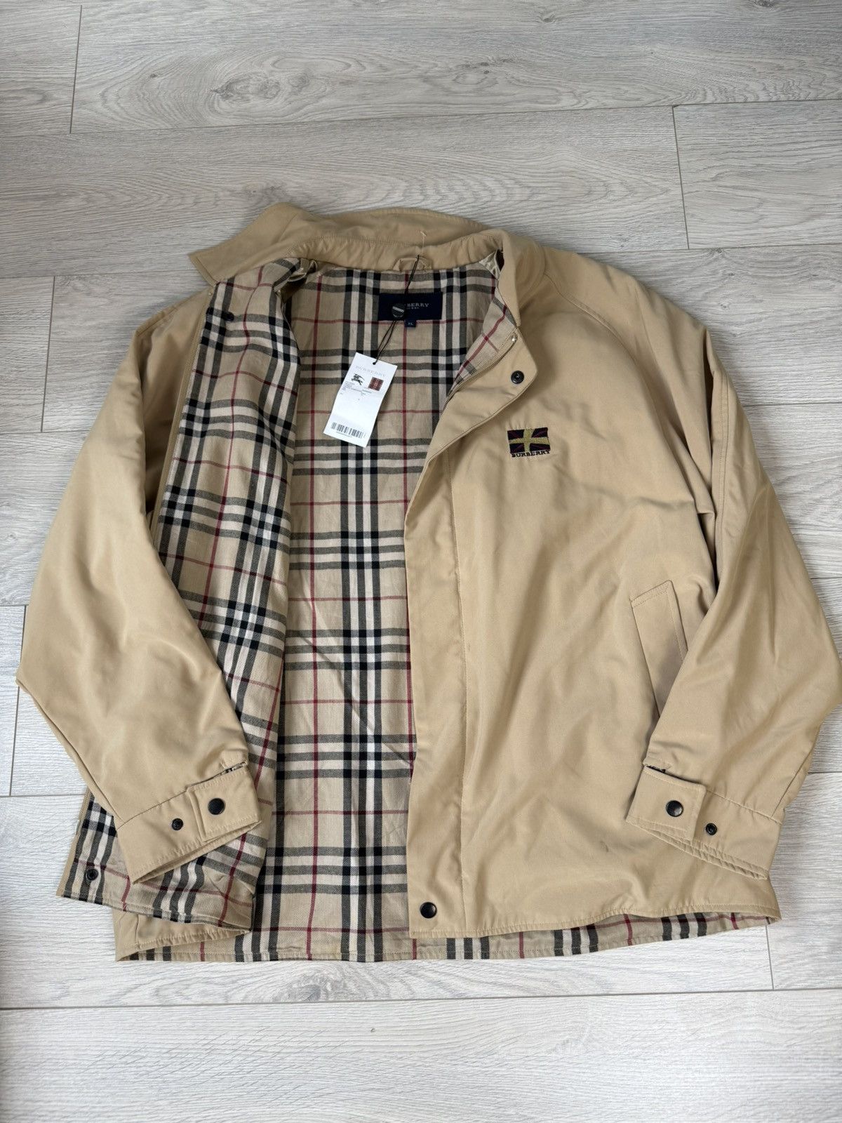 Burberry Burberry Vintage Nova Check Bomber Jacket Size US XL / EU 56 / 4 - 2 Thumbnail