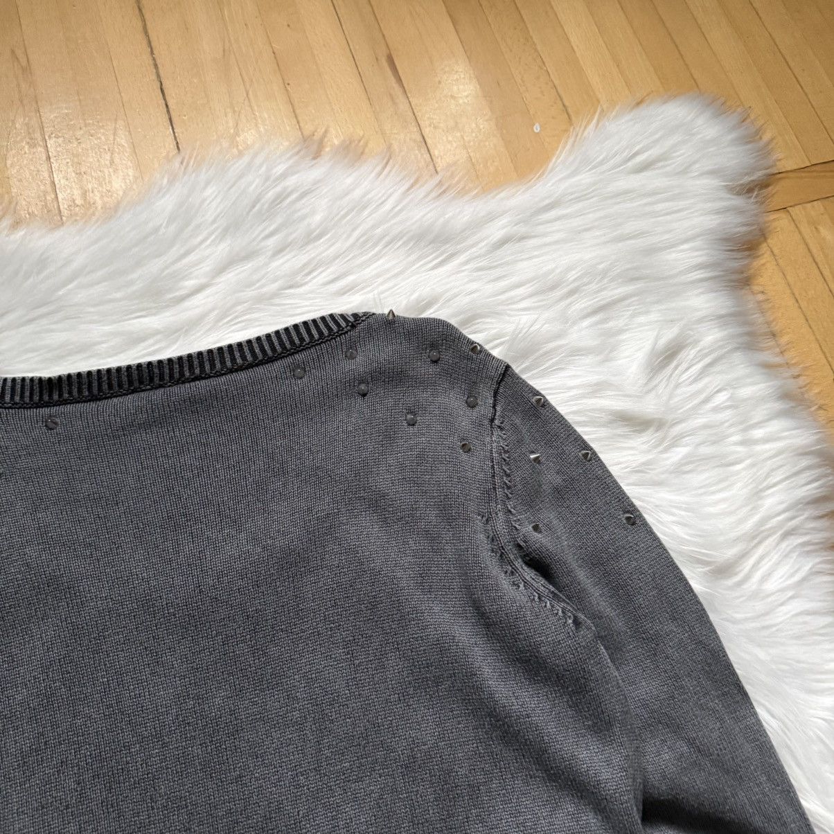 If Six Was Nine 📌 Crazy Spikes Washed Knitted Y2K Sweater Size S / US 4 / IT 40 - 11 Thumbnail