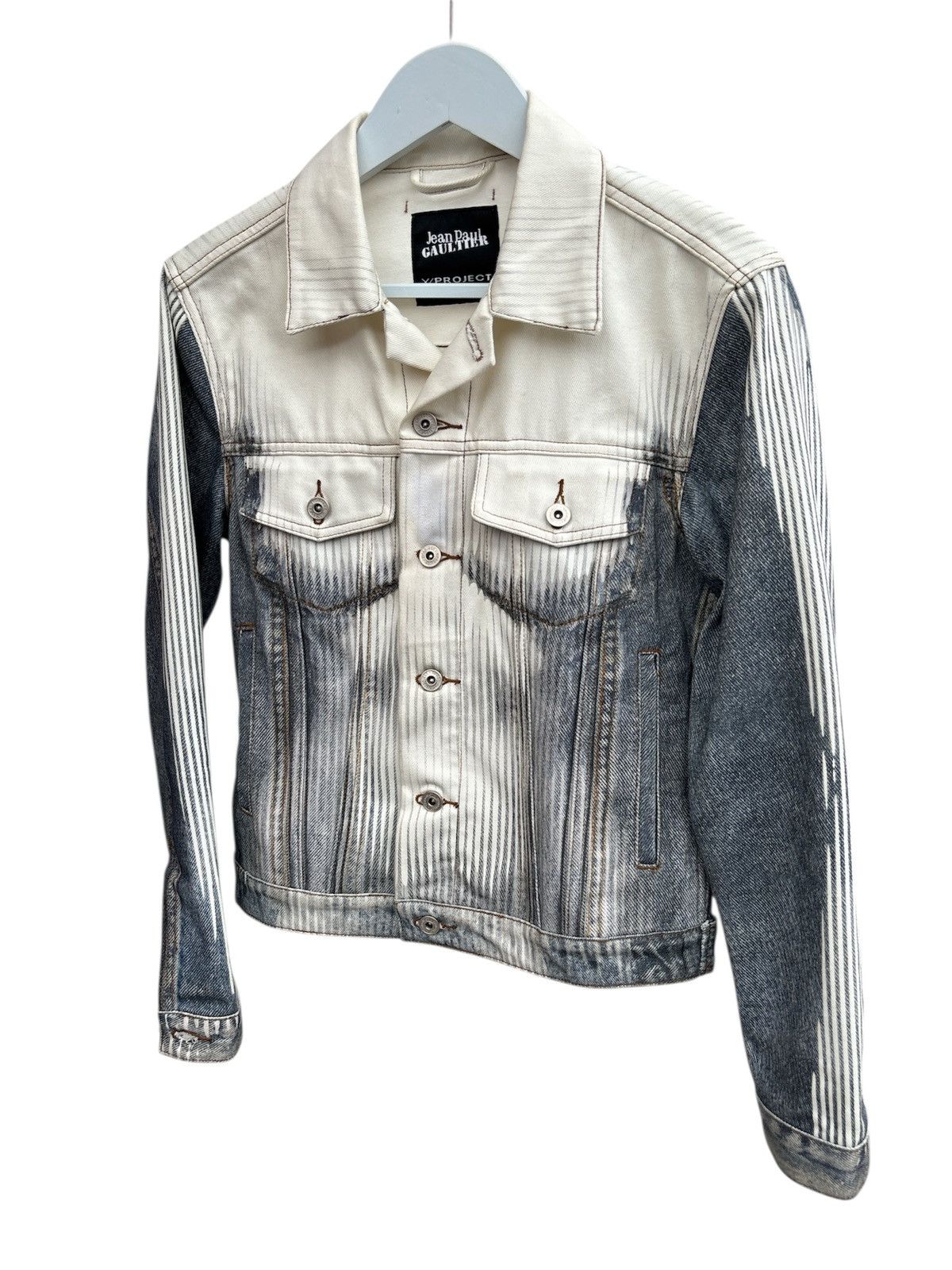 Jean Paul Gaultier × Y/Project Trompe L’oeil Body Morph Denim Jacket Size US S / EU 44-46 / 1 - 1 Thumbnail