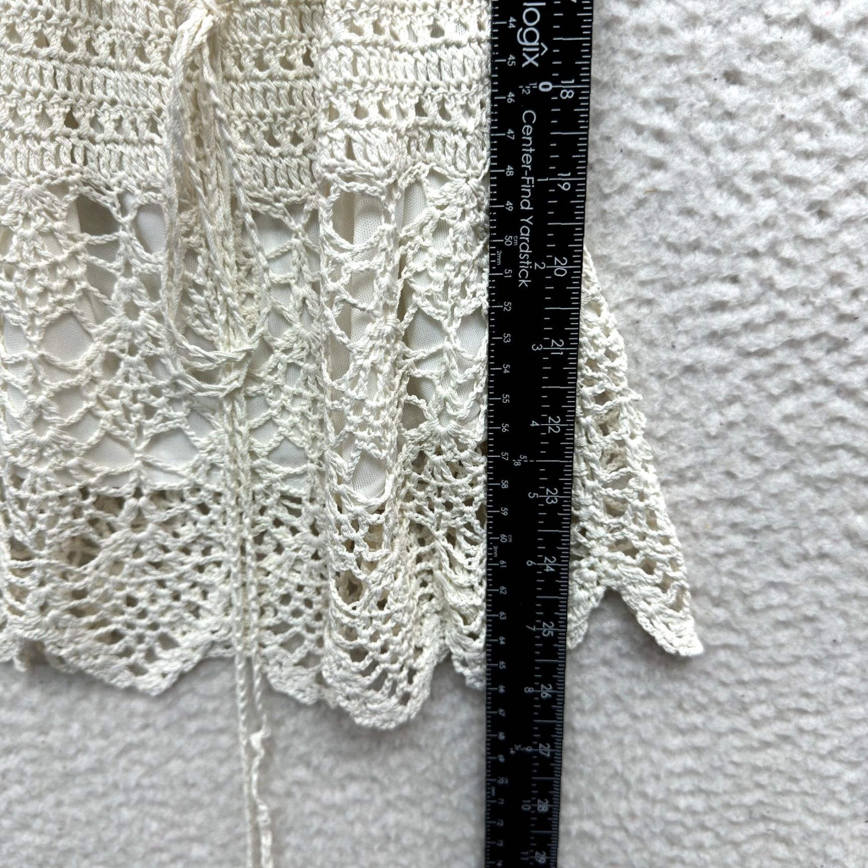 Vintage VINTAGE Y2K Crochet Knit Top White Small Boho Bohemian Cottagecore Prairie Shirt S White M. Nicole Womens Size S / US 4 / IT 40 - 6 Thumbnail