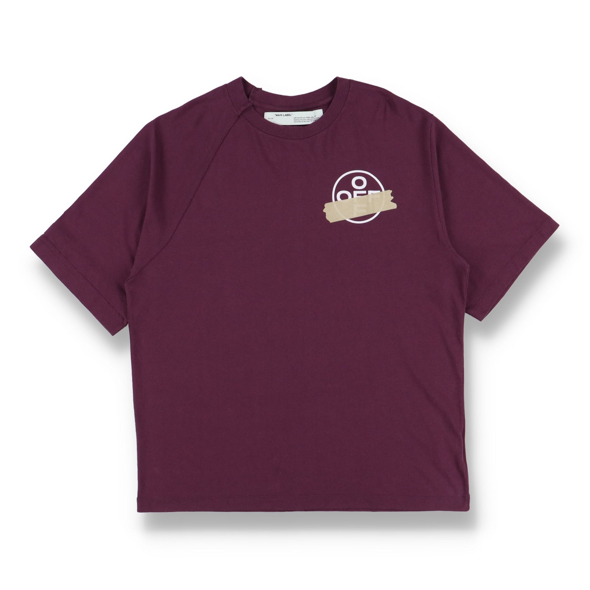 Off-White Purple Reconstructed Tape Arrows Logo T-Shirt Size US XXL / EU 58 / 5 - 2 Thumbnail