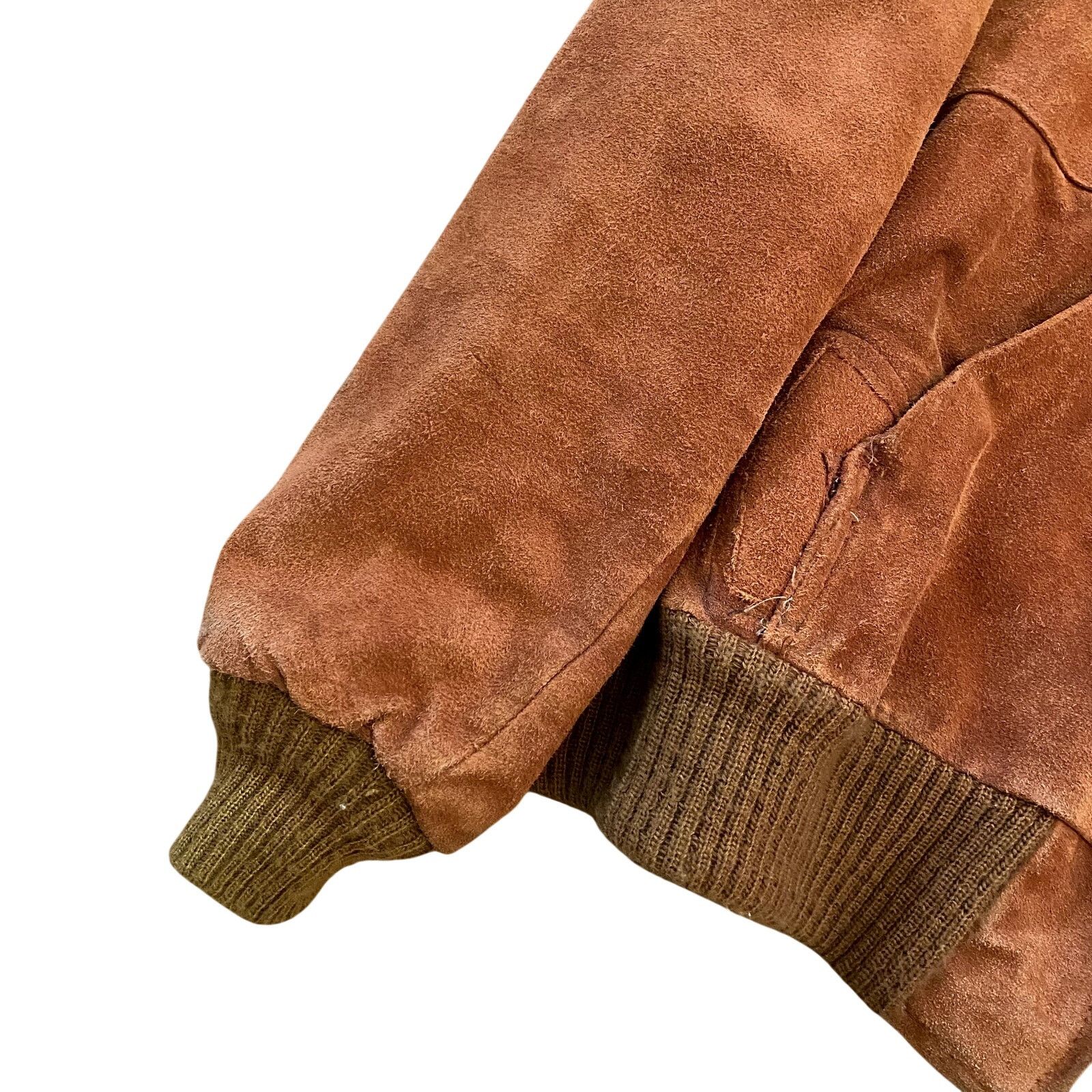 Vintage Vintage 70s Western Suede Cowhide Sherpa Lined Hoodie Jacket Size US M / EU 48-50 / 2 - 8 Thumbnail