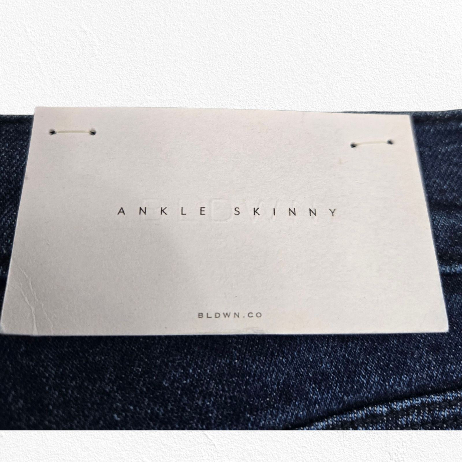 Other BLDWN Dark Wash Aura Cropped Ankle Skinny Jeans Size 24 Size 24" / US 00 / IT 34 - 9 Thumbnail