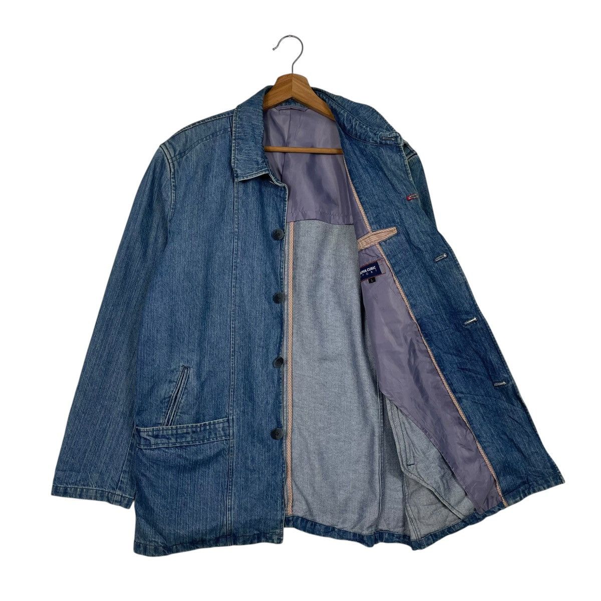 Japanese Brand Alpha Cubic Sport Denim Jacket Size US M / EU 48-50 / 2 - 9 Thumbnail