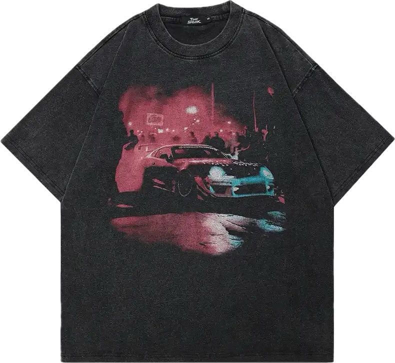 Vintage Vintage Graphic Racing Car T Shirt Size US L / EU 52-54 / 3 - 1 Thumbnail