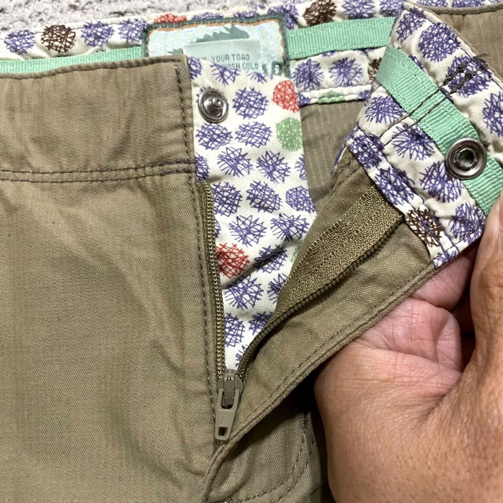 Vintage Horny Toad Skort Womens sz 14 Beige Mini Pencil Outdoor Hiking Cargo Pockets Size 36" / US 14 / IT 50 - 6 Thumbnail