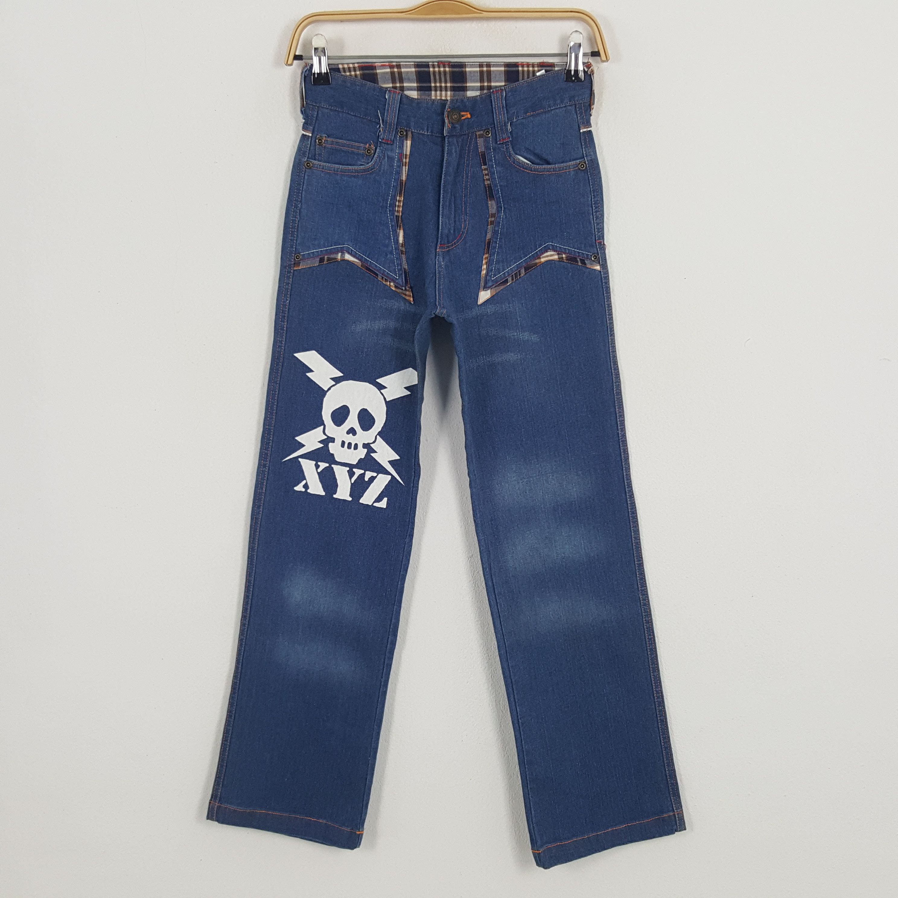 Vintage XYZ Guaranteed Skull Denim Jeans