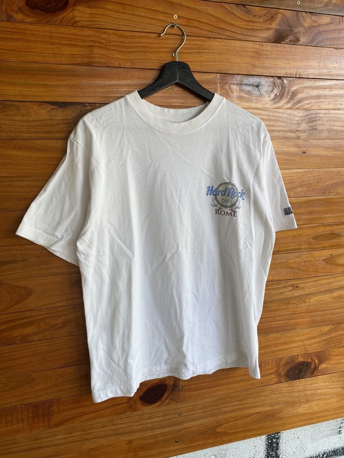 Hard Rock Cafe Vintage Hard Rock Cafe Paris & Rome White T-Shirts 90s Size US S / EU 44-46 / 1 - 7 Thumbnail