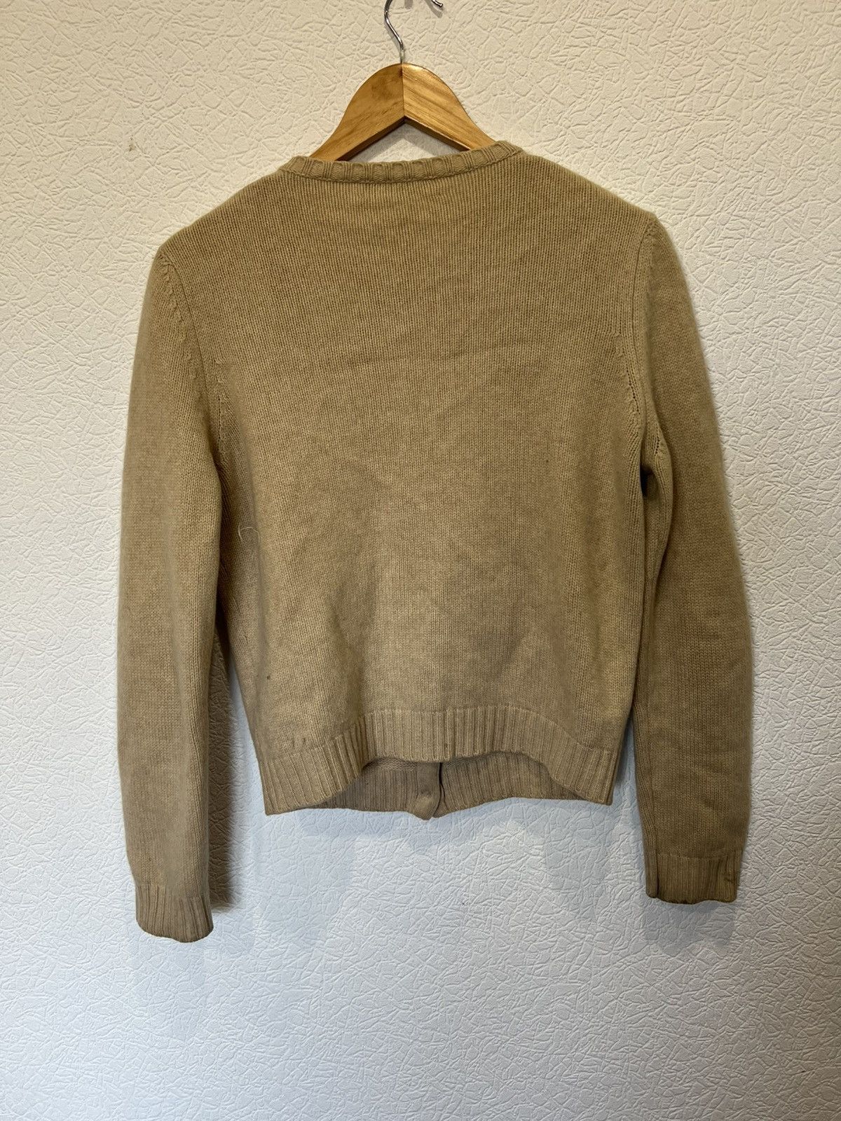 Brunello Cucinelli Brunello Cucinelli Beige Womens Cardigan Cashmere Size L / US 10 / IT 46 - 8 Thumbnail
