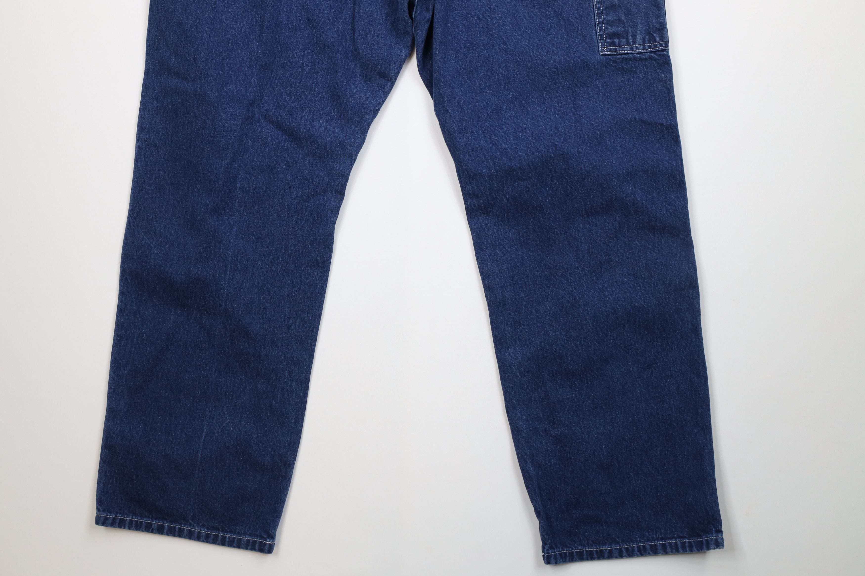 Dickies Vintage 90s Dickies Spell Out Wide Leg Dungaree Denim Jeans Size US 40 / EU 56 - 12 Thumbnail